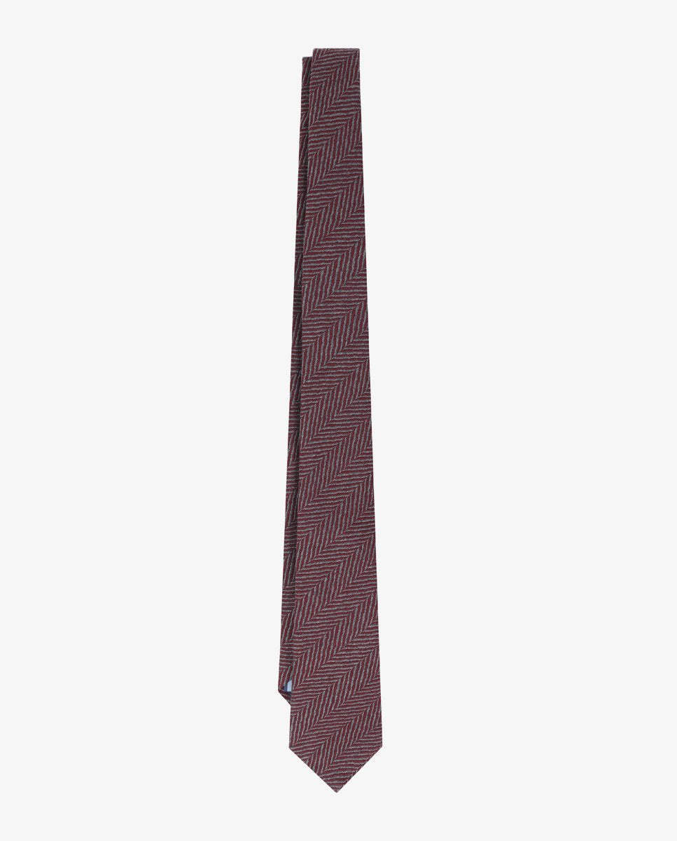 HERRINGBONE TIE BOURDEAUX