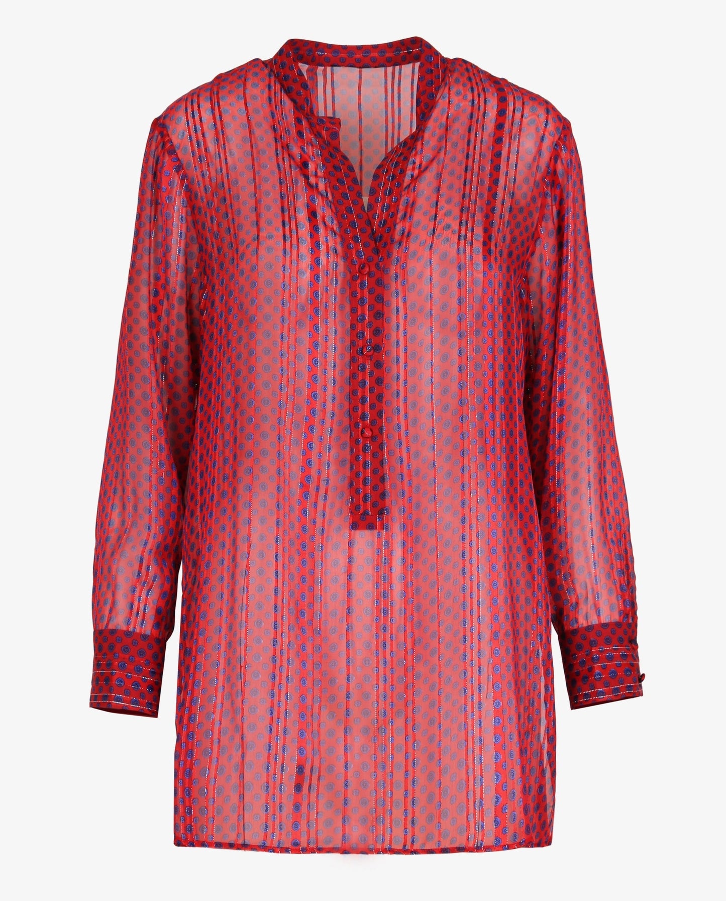 BLUSA LUNARES SEMITRANSPARENTE