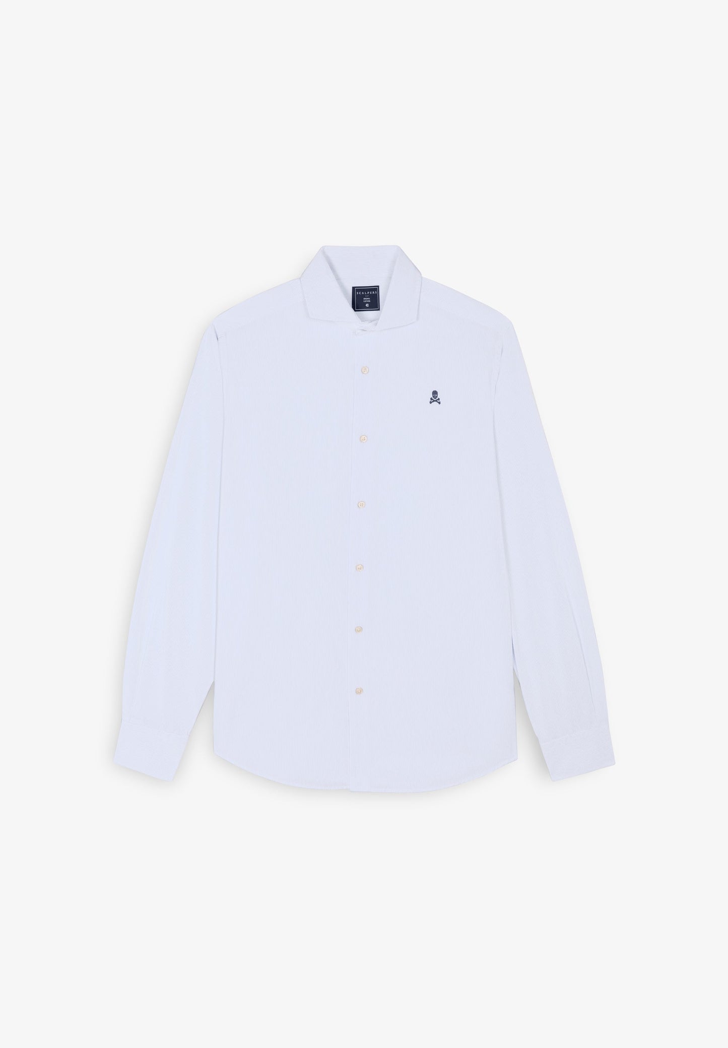 CAMISA VESTIR RAYAS CALAVERA CONTRASTE