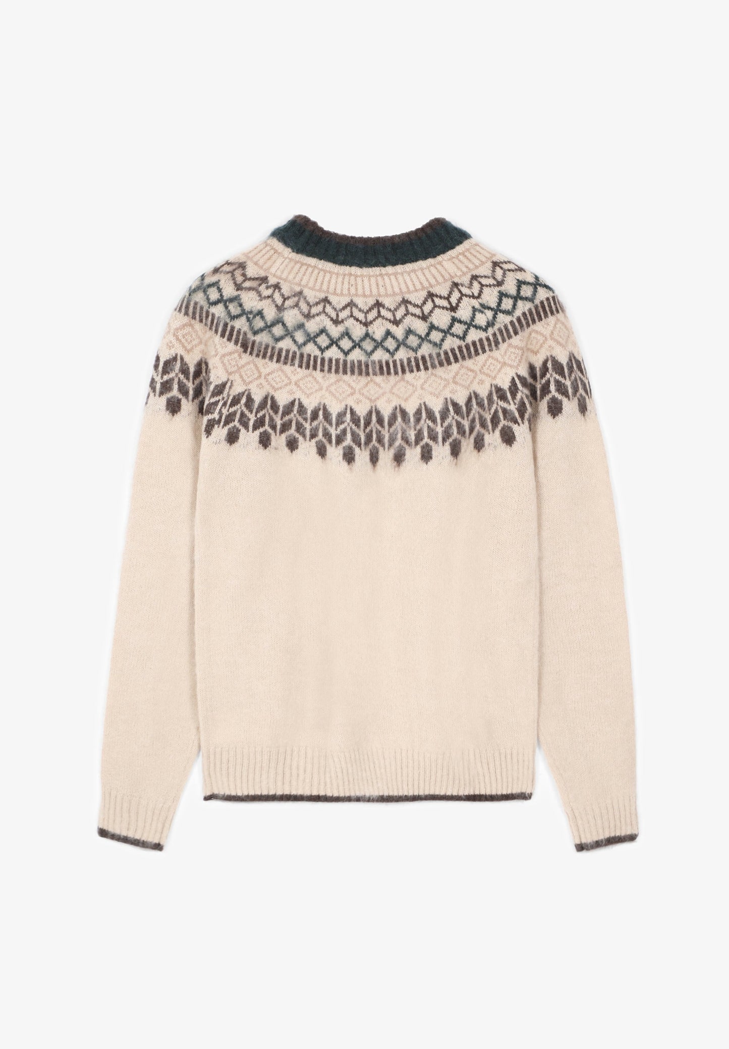 EMBELLISHED NECK SWEATER