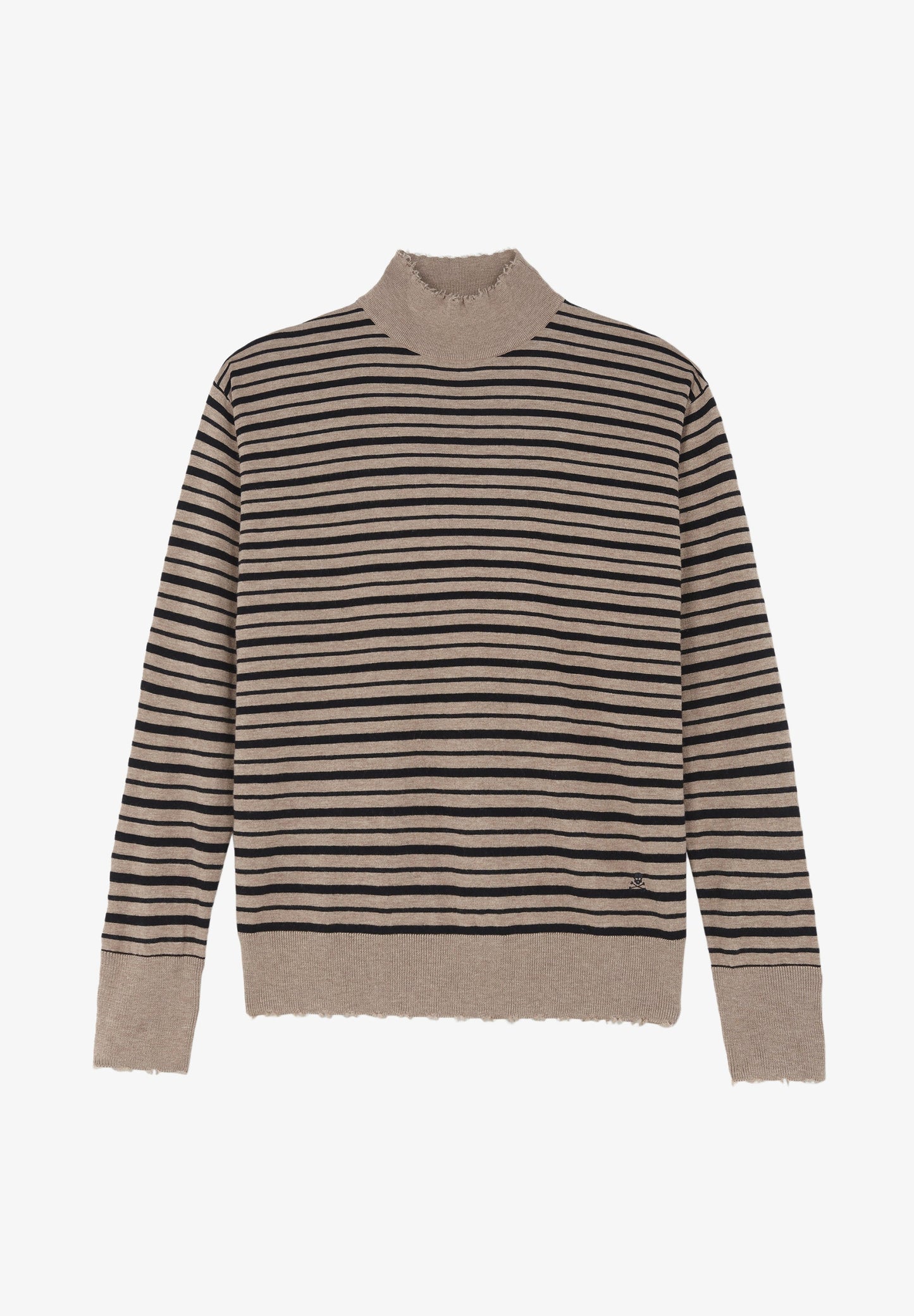 STRIPED JUMPER WITH PERKINS COLLAR