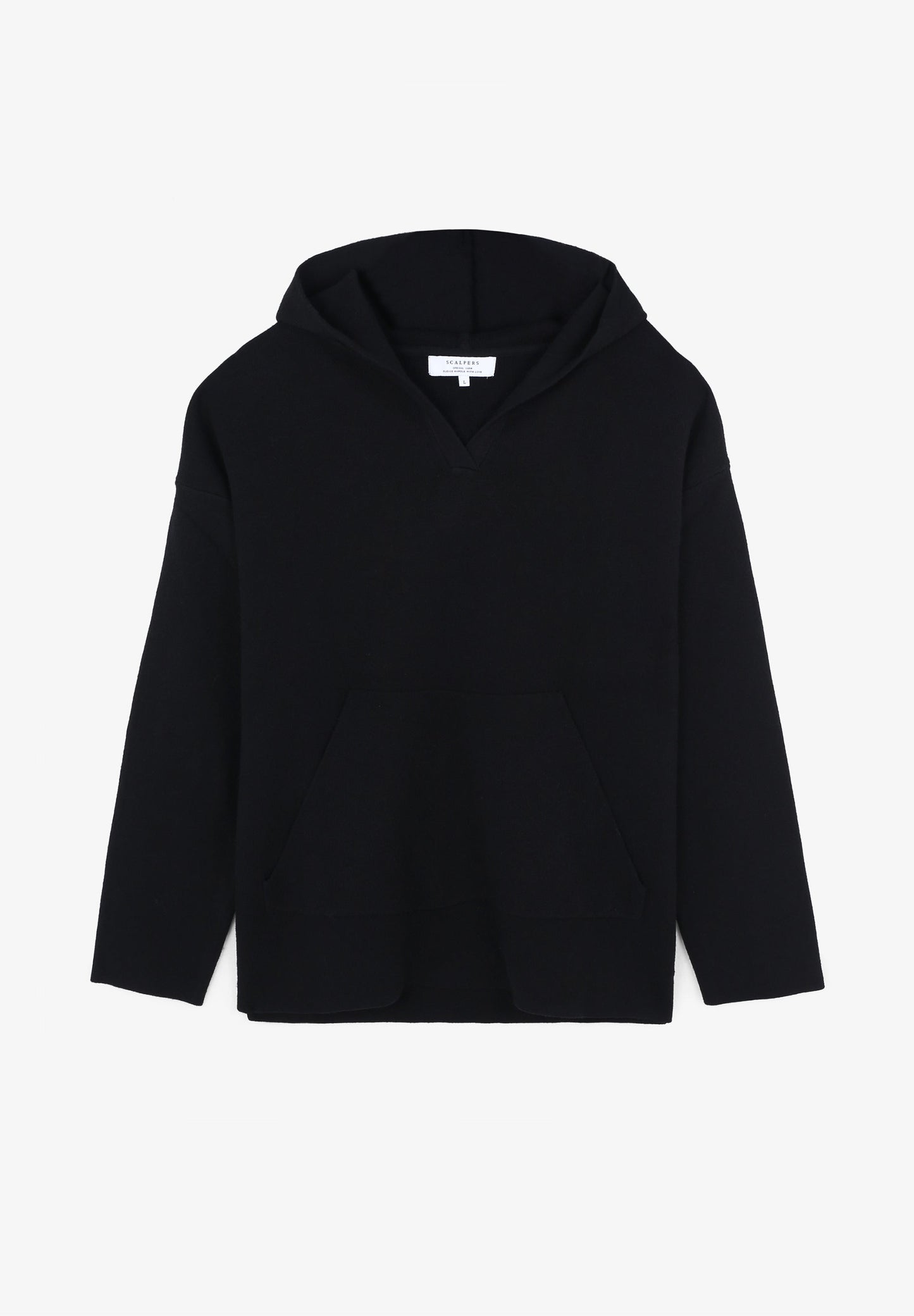 KNITTED SWEATER WITH HOOD