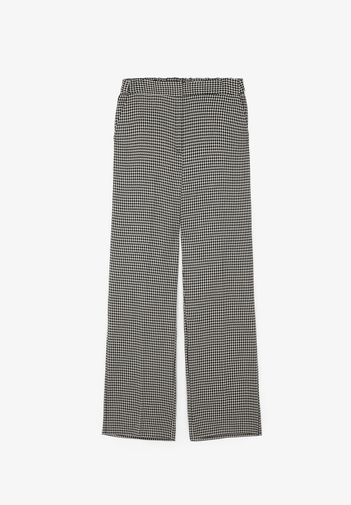 STRAIGHT HOUNDSTOOTH TROUSERS