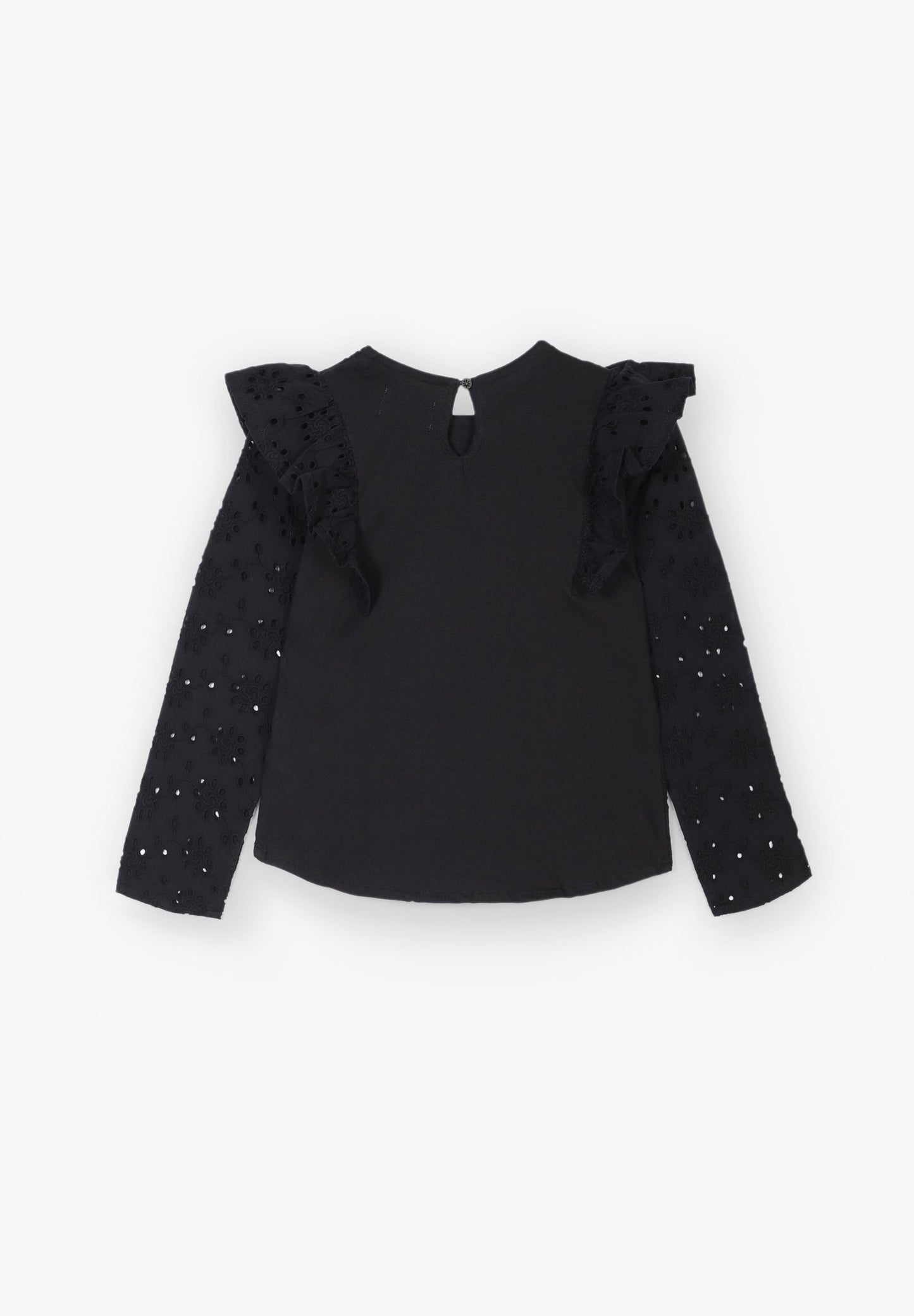 BLOUSE WITH PERFORATED EMBROIDERY
