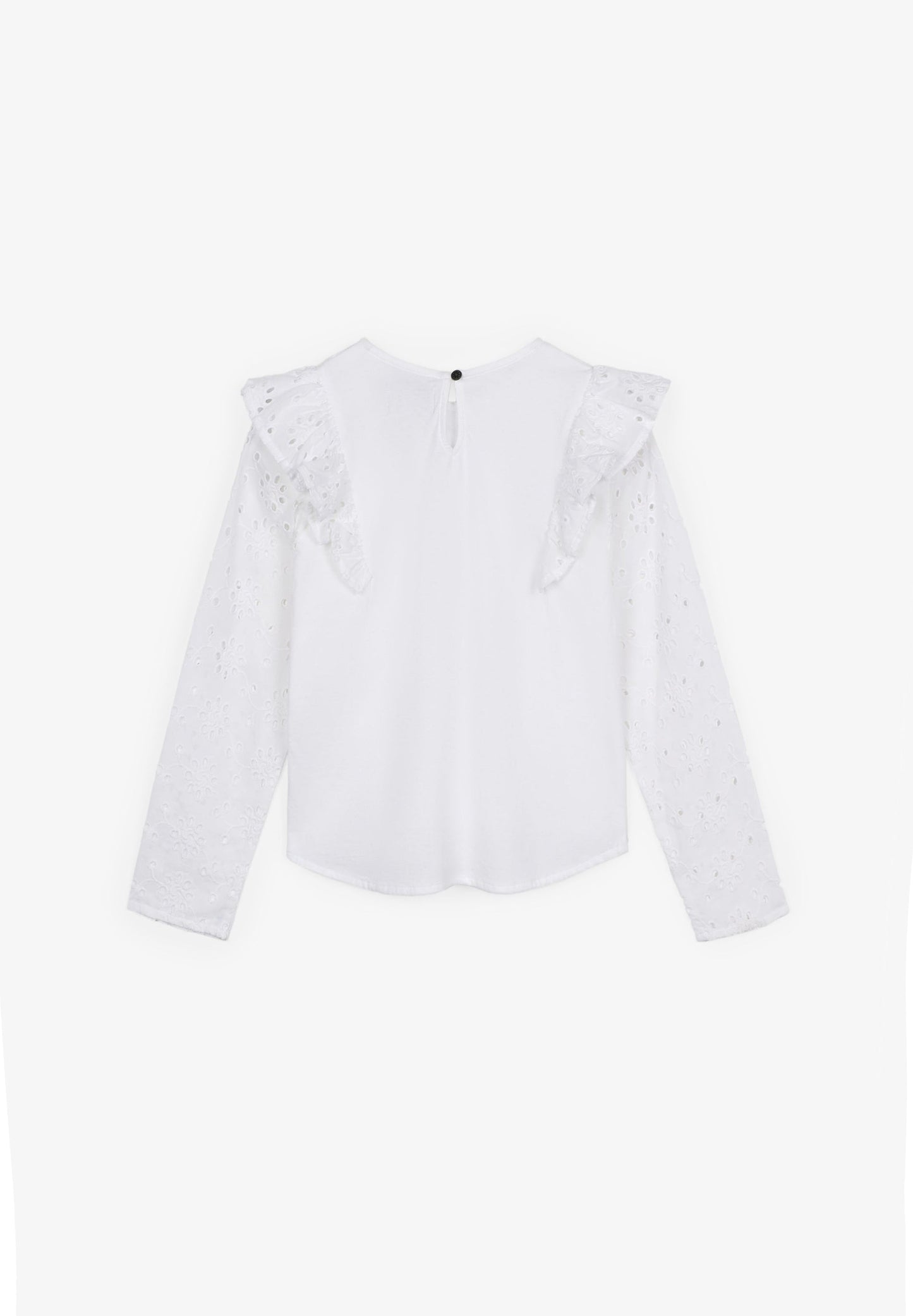 BLOUSE WITH PERFORATED EMBROIDERY