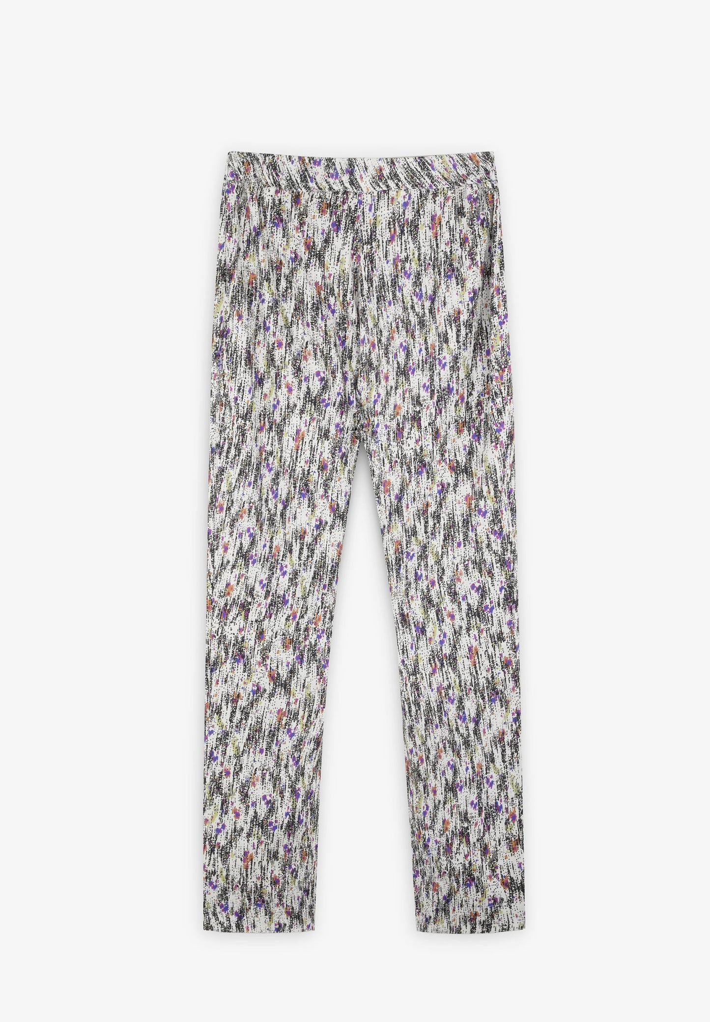 MULTICOLOURED LINEN TROUSERS