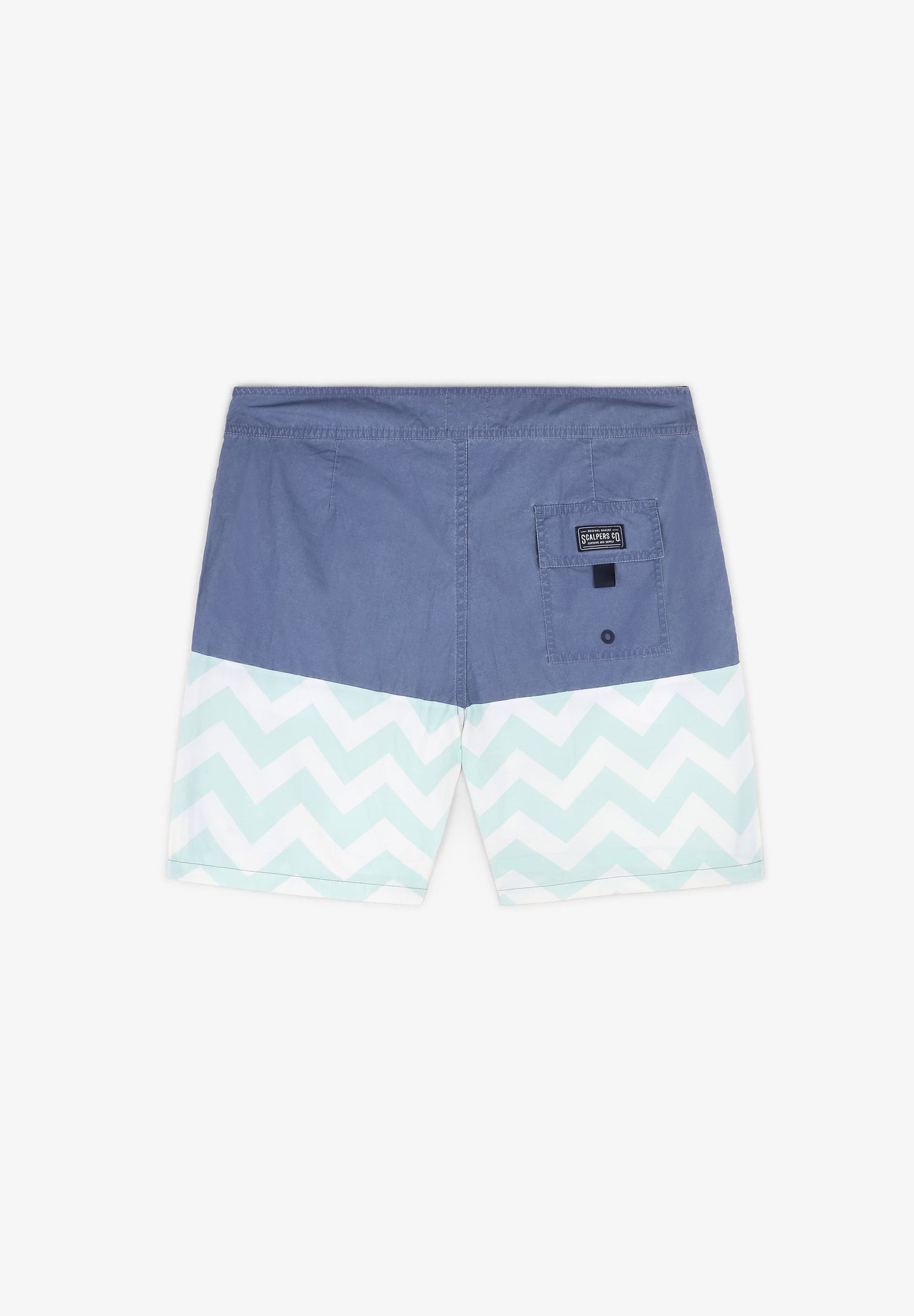 ZIGZAG PRINT SWIMMING TRUNKS
