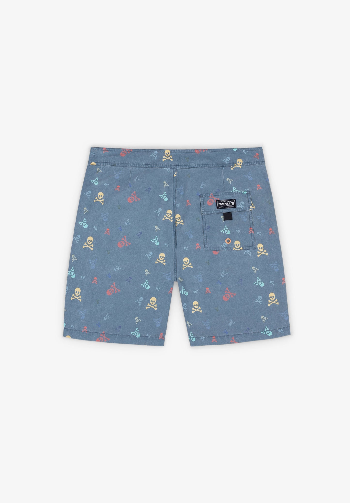 FADED SWIMMING TRUNKS WITH SKULLS