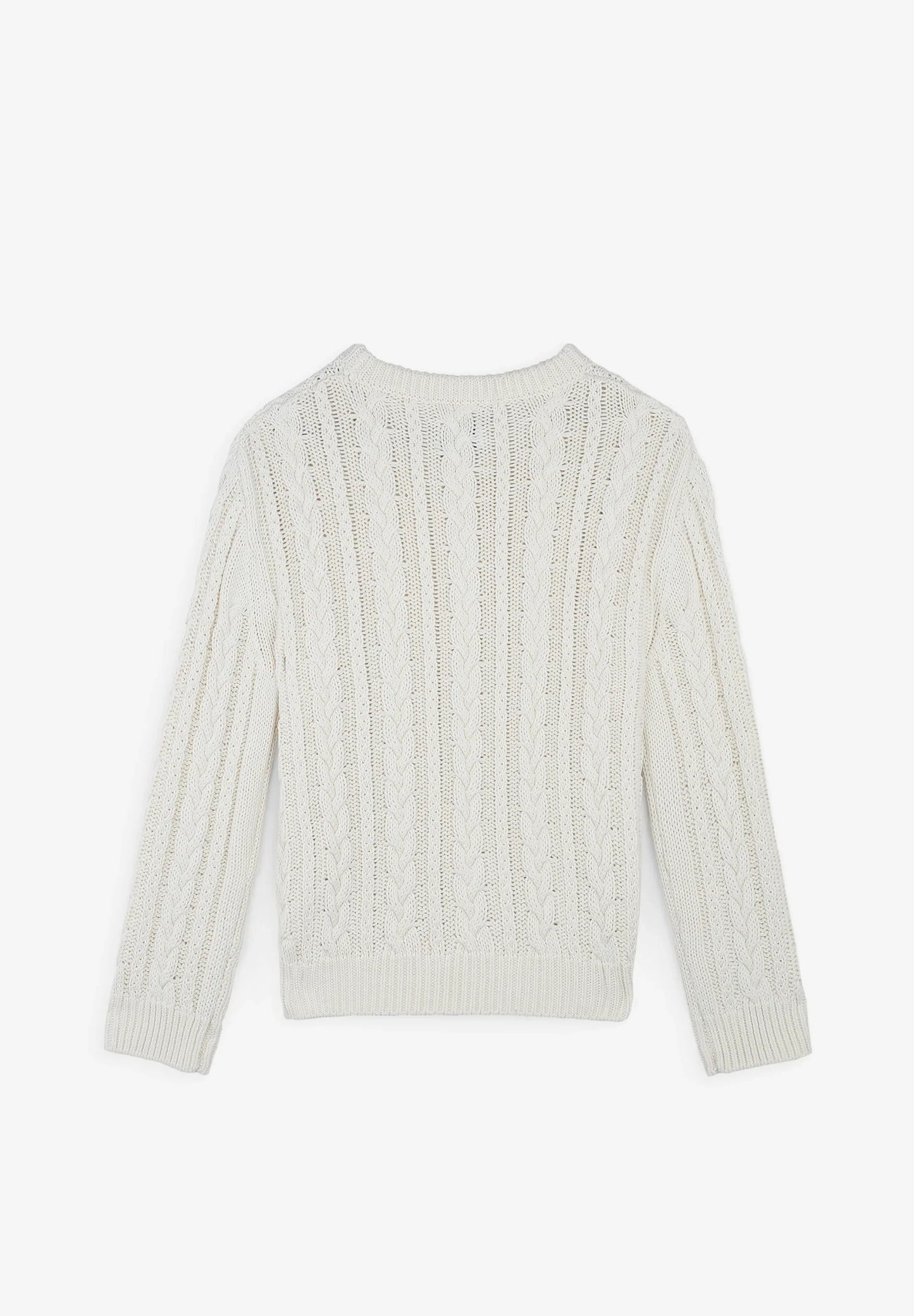CABLE-KNIT SWEATER