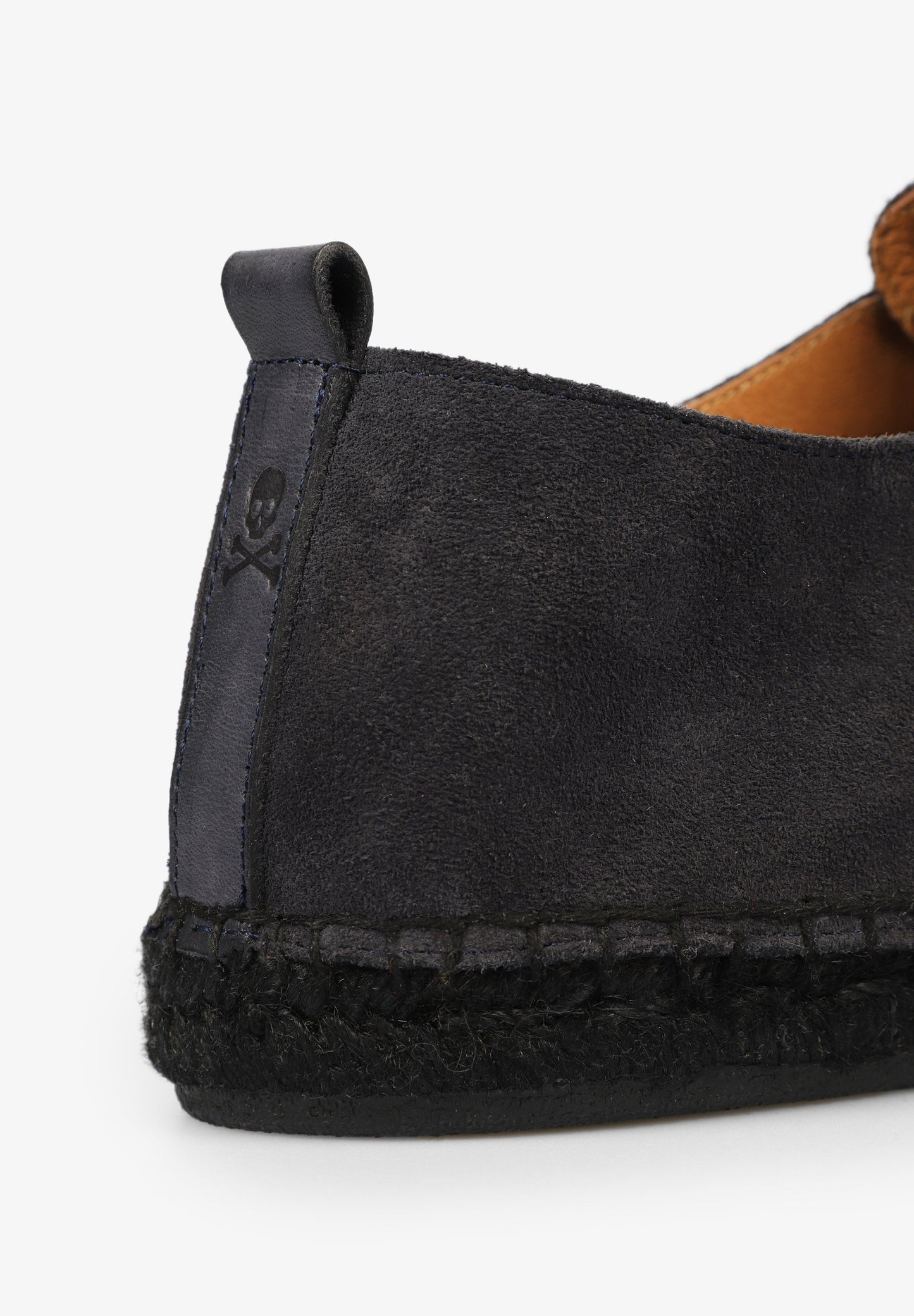 SPLIT LEATHER ESPADRILLES WITH LACES