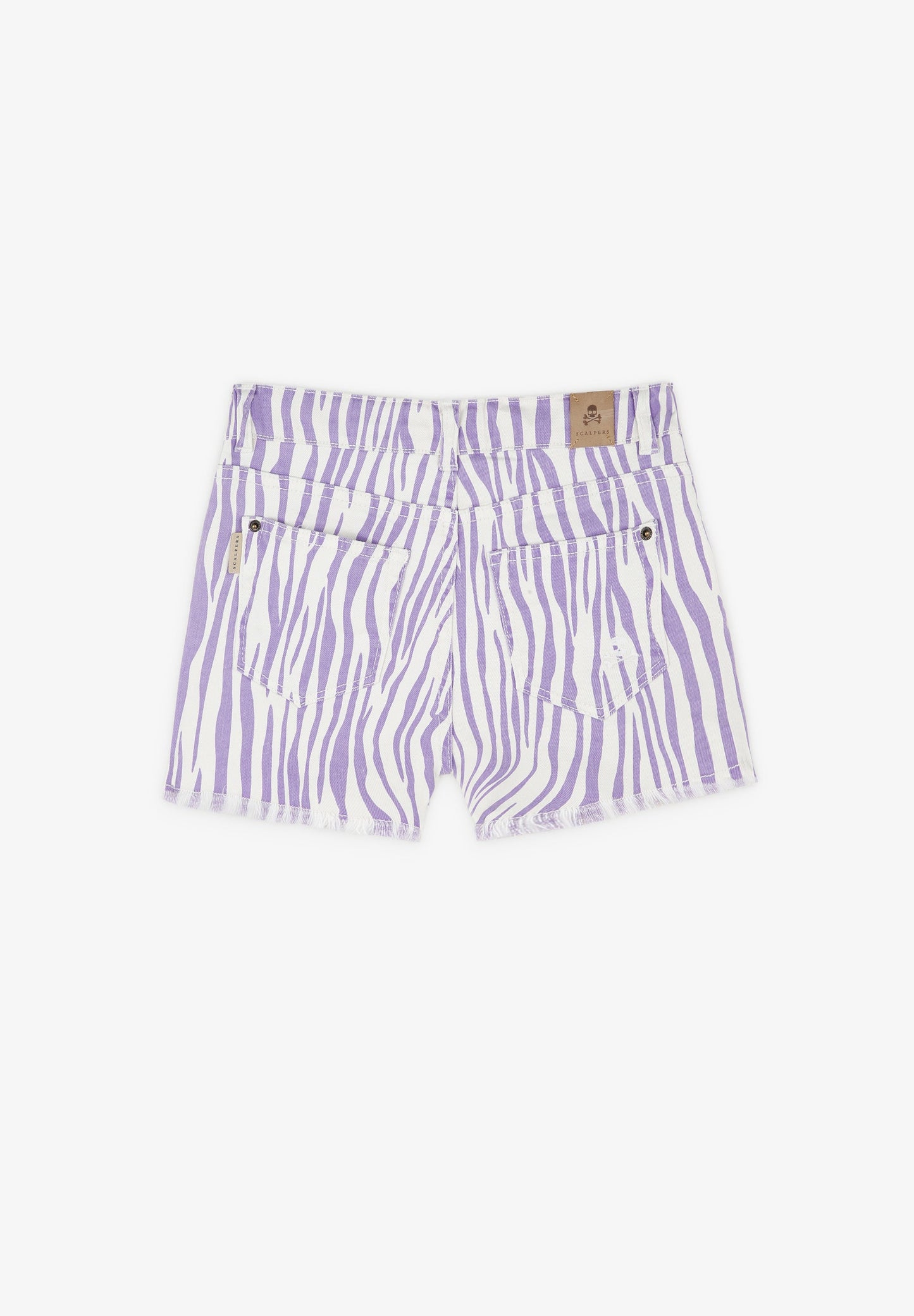 ANIMAL PRINT BERMUDA SHORTS WITH BUTTONS