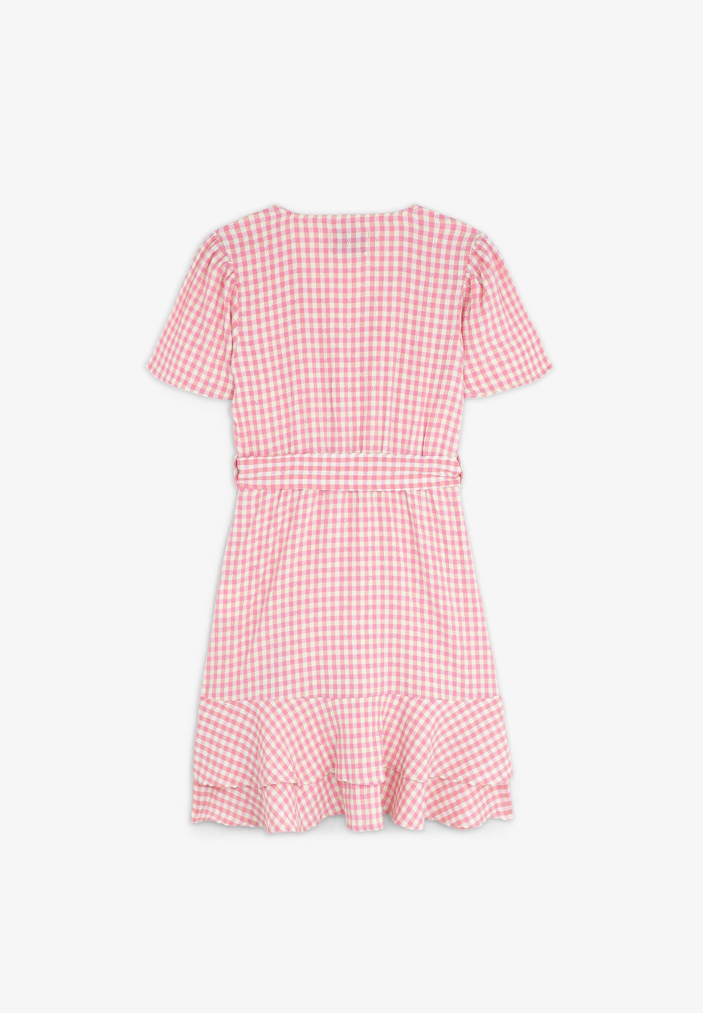 GINGHAM SARONG DRESS