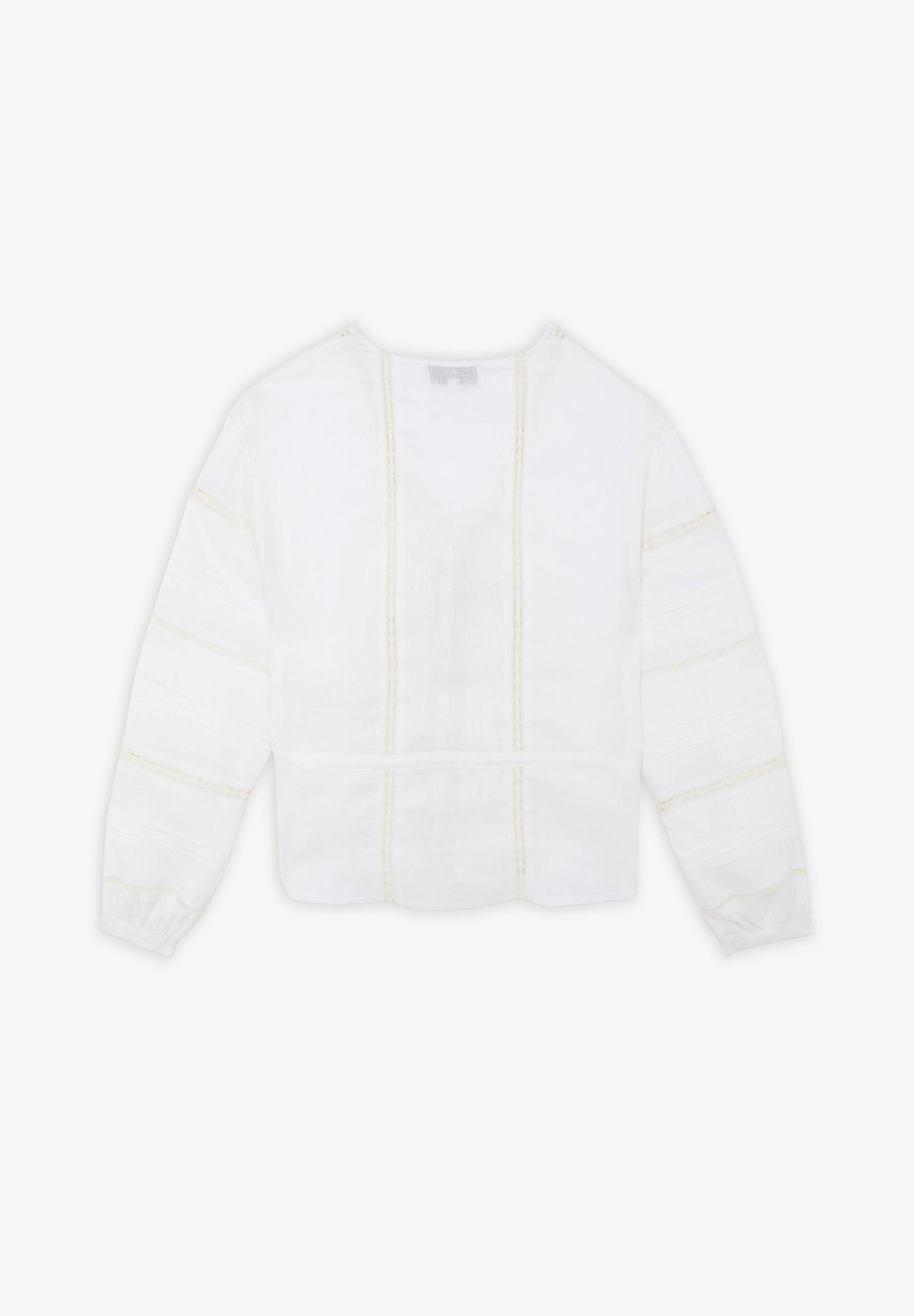 OPENWORK BLOUSE WITH BOW