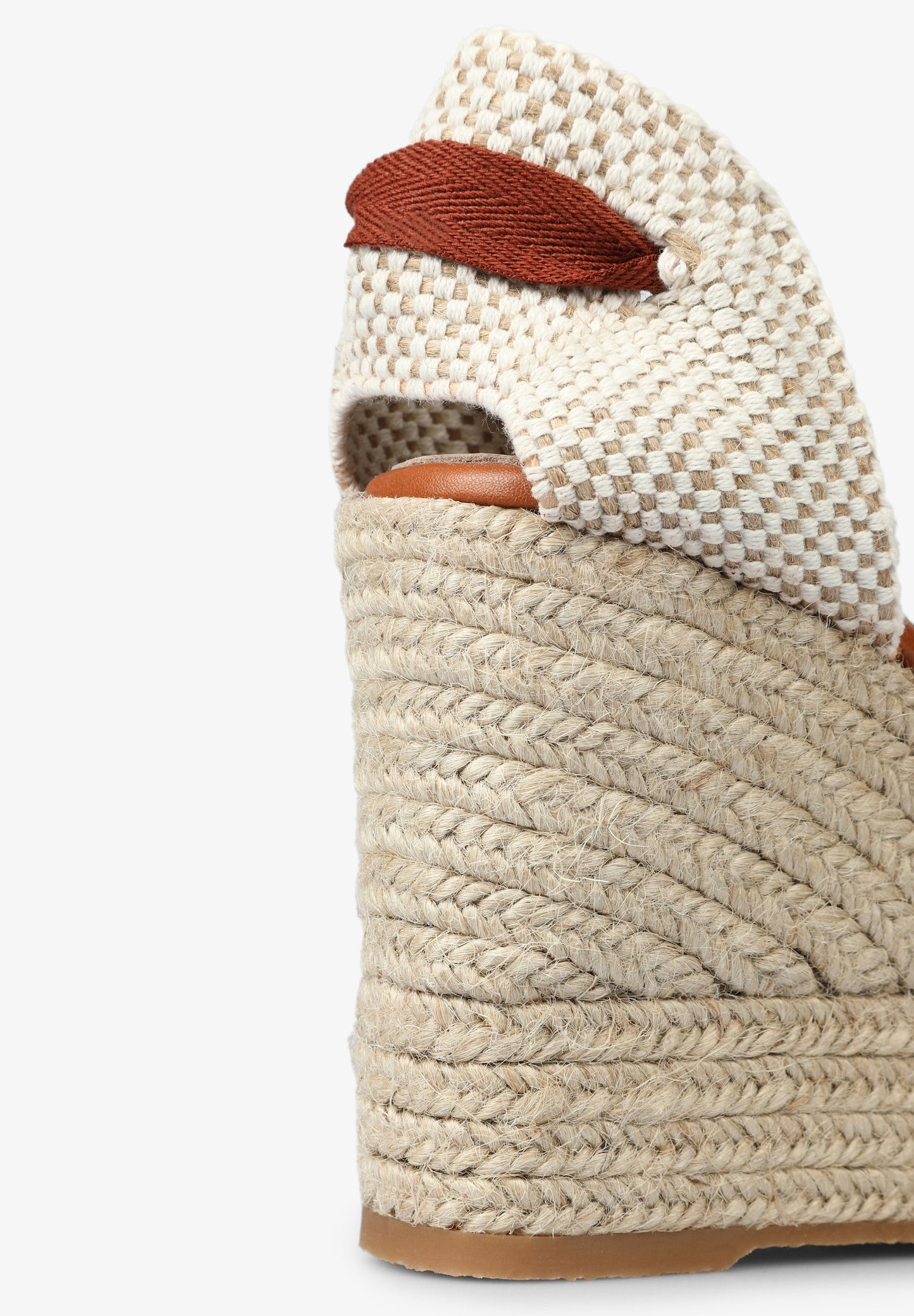 LEATHER WEDGE ESPADRILLES