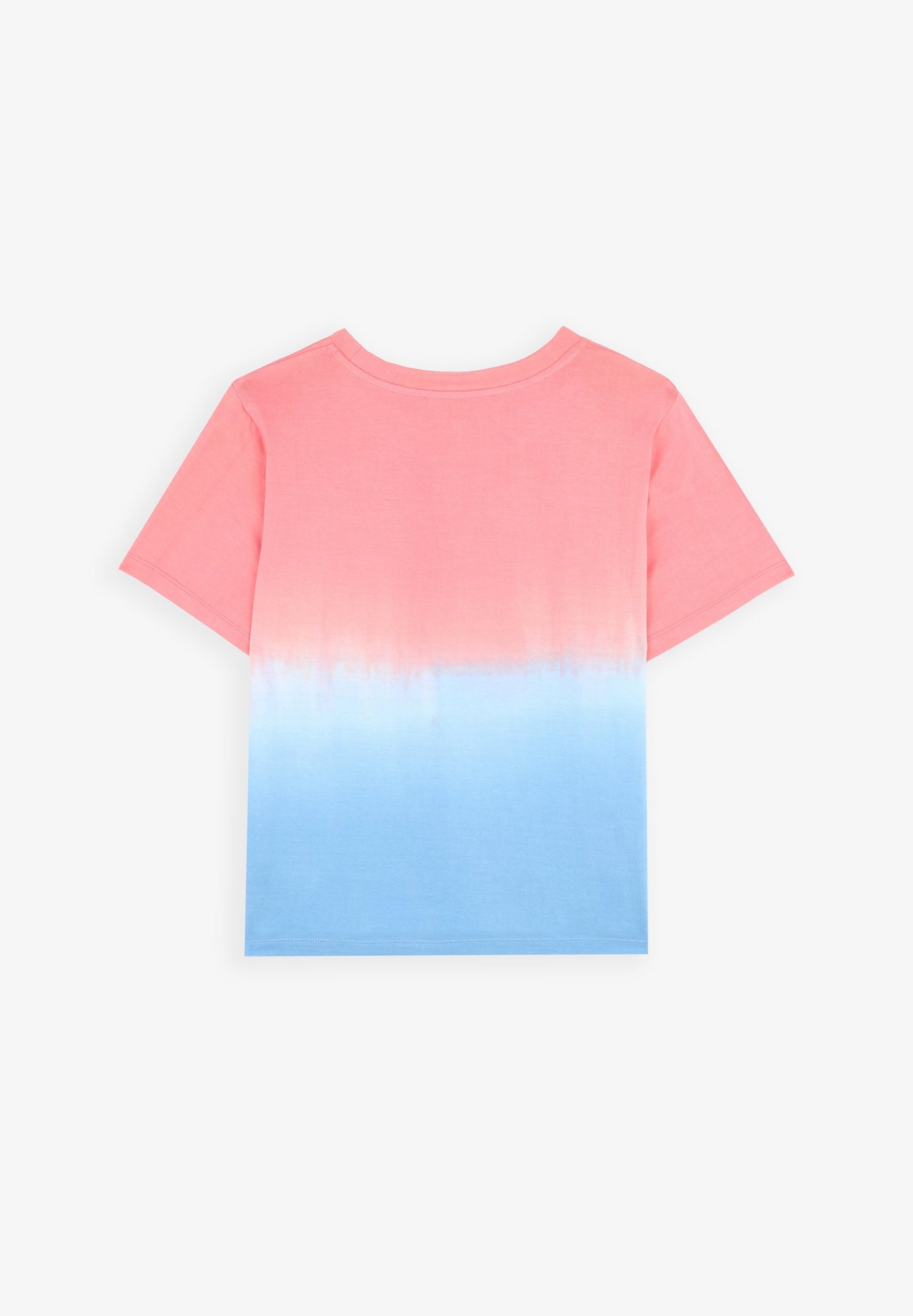 TWO-TONE T-SHIRT WITH LOGO