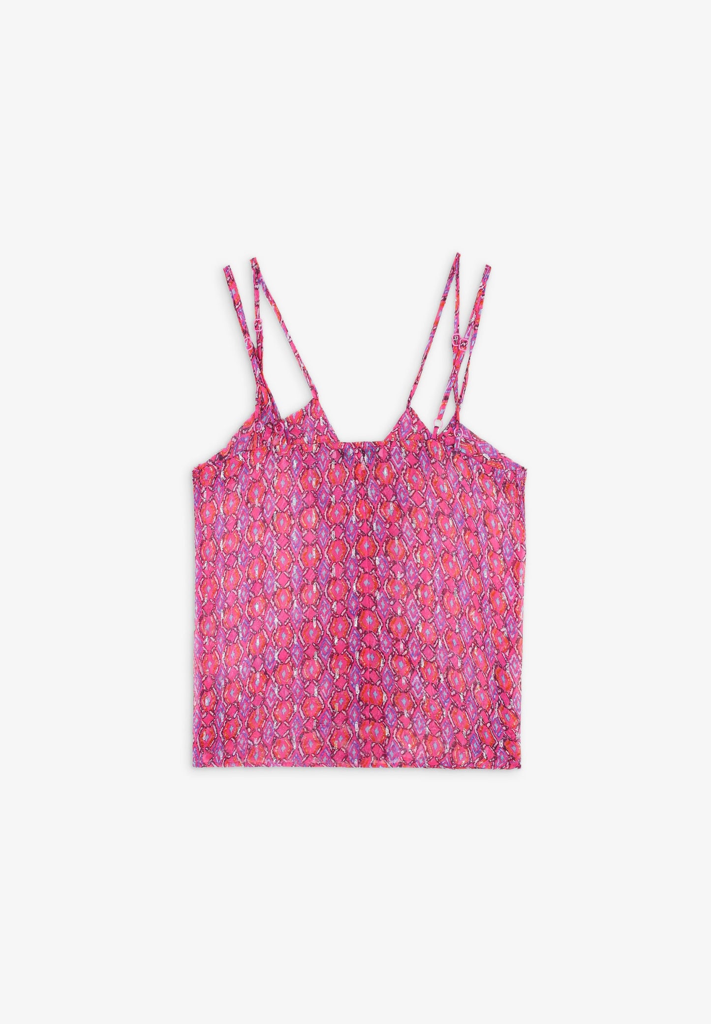 PRINT TOP WITH STRAPS