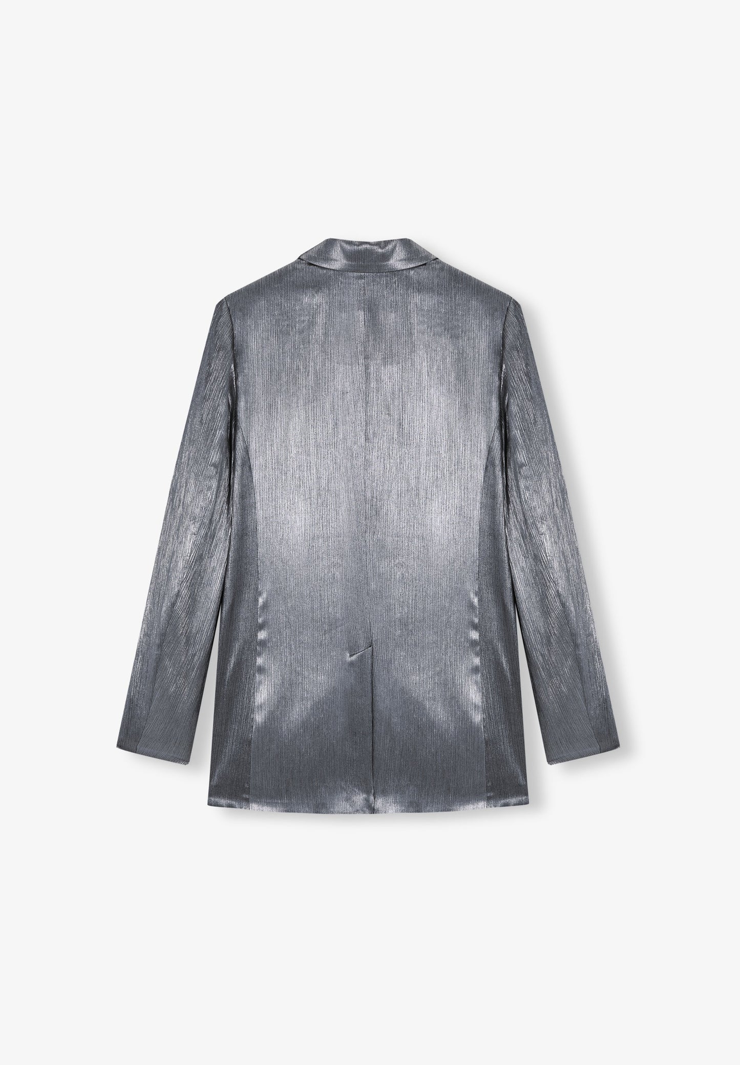 DOUBLE-BREASTED SATIN BLAZER