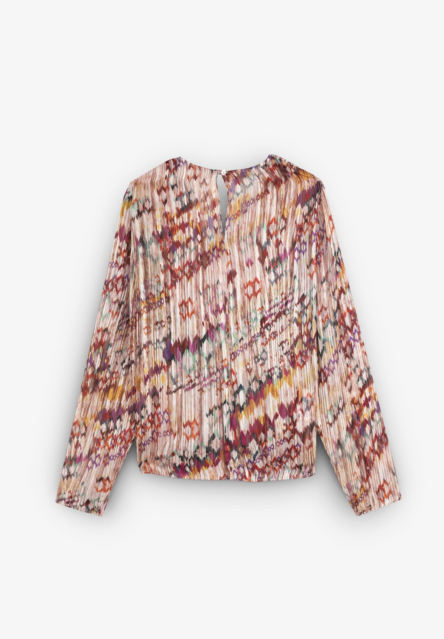 PLEATED BLOUSE WITH SLITS