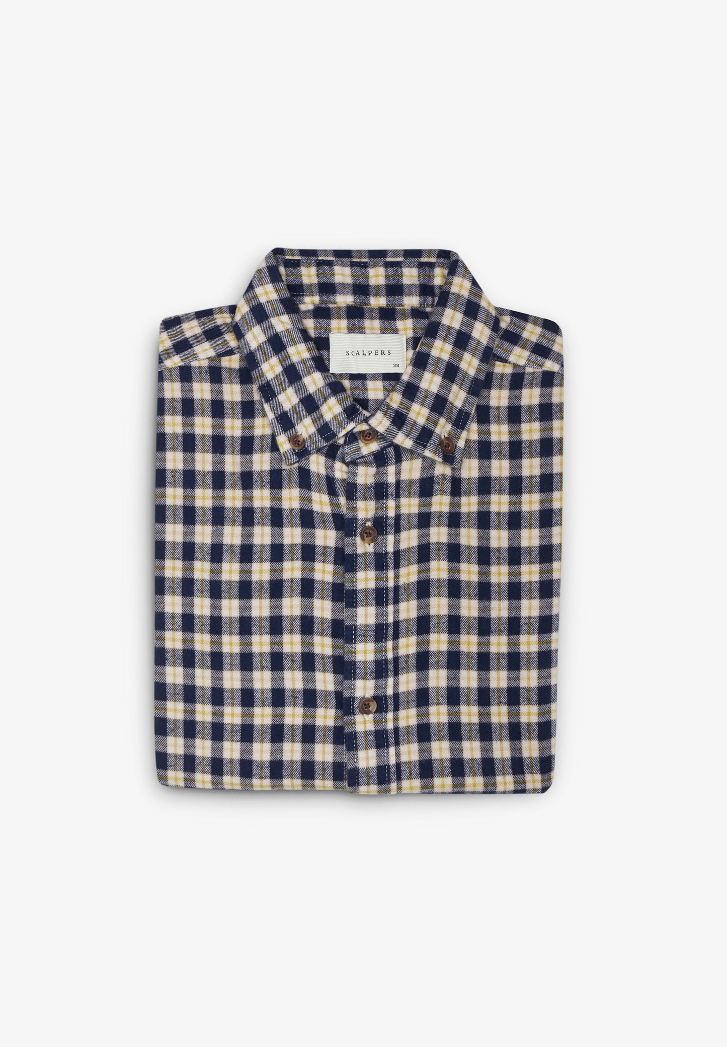 TARTAN SHIRT WITH A BUTTON-DOWN COLLAR