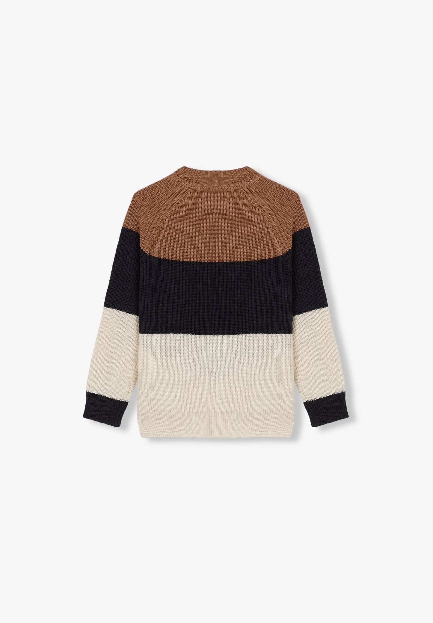 THREE-COLOURED KNIT SWEATER