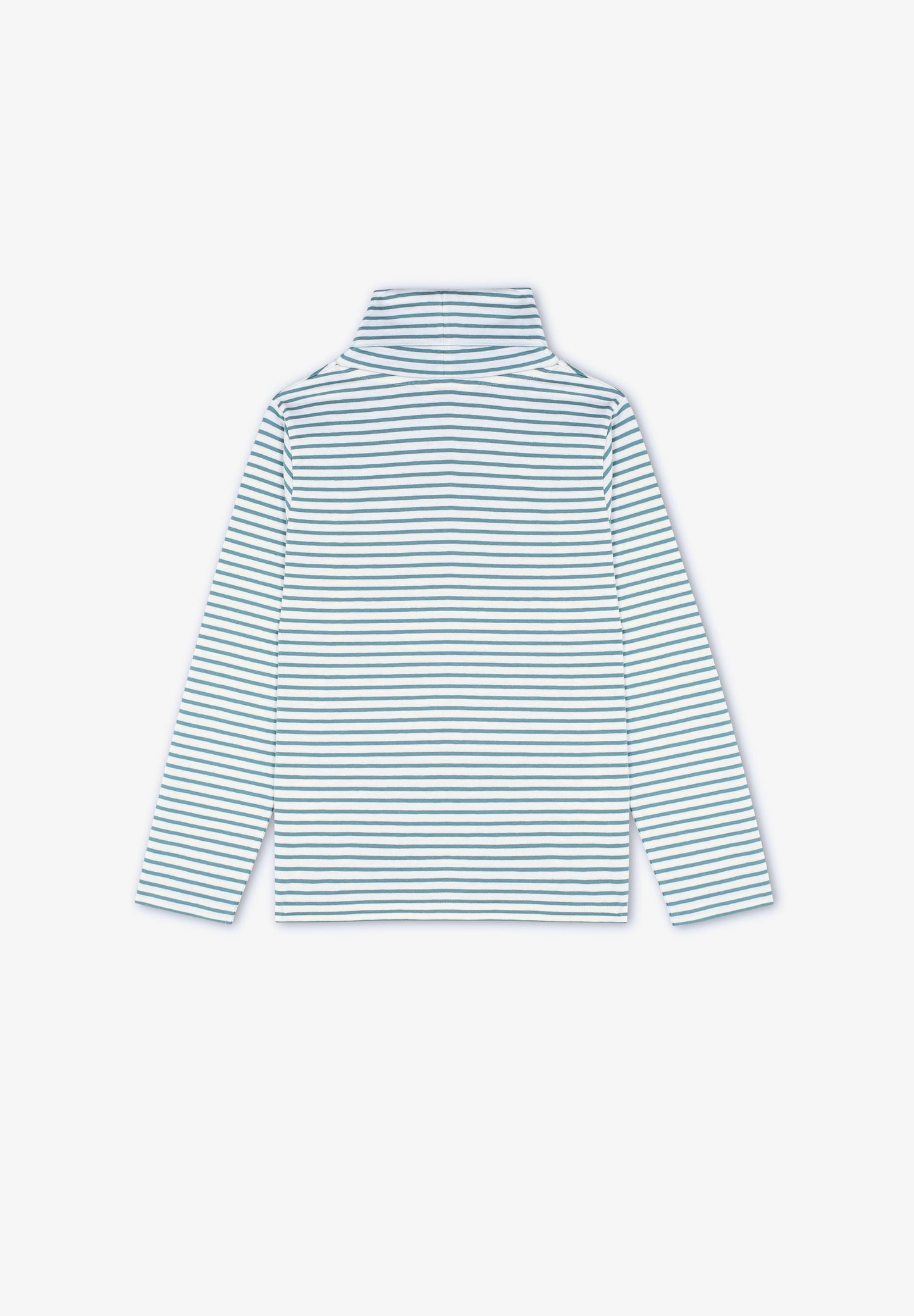 STRIPE HIGH NECK T-SHIRT