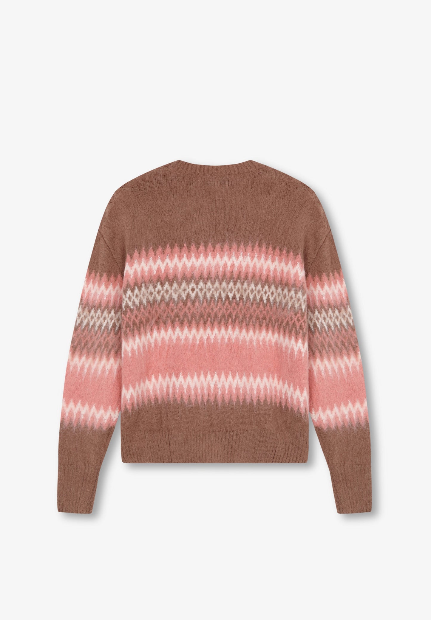 CONTRAST KNIT SWEATER