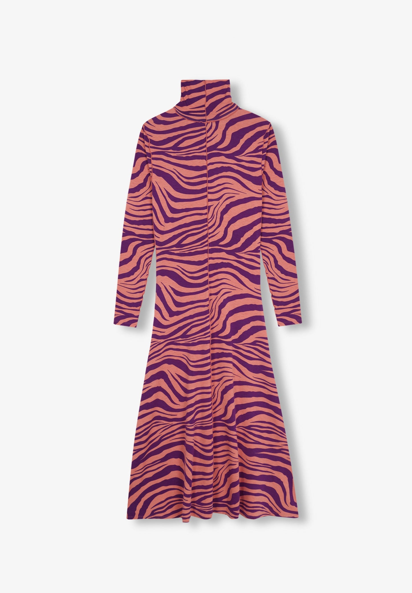 MIDI DRESS WITH ZEBRA PRINT