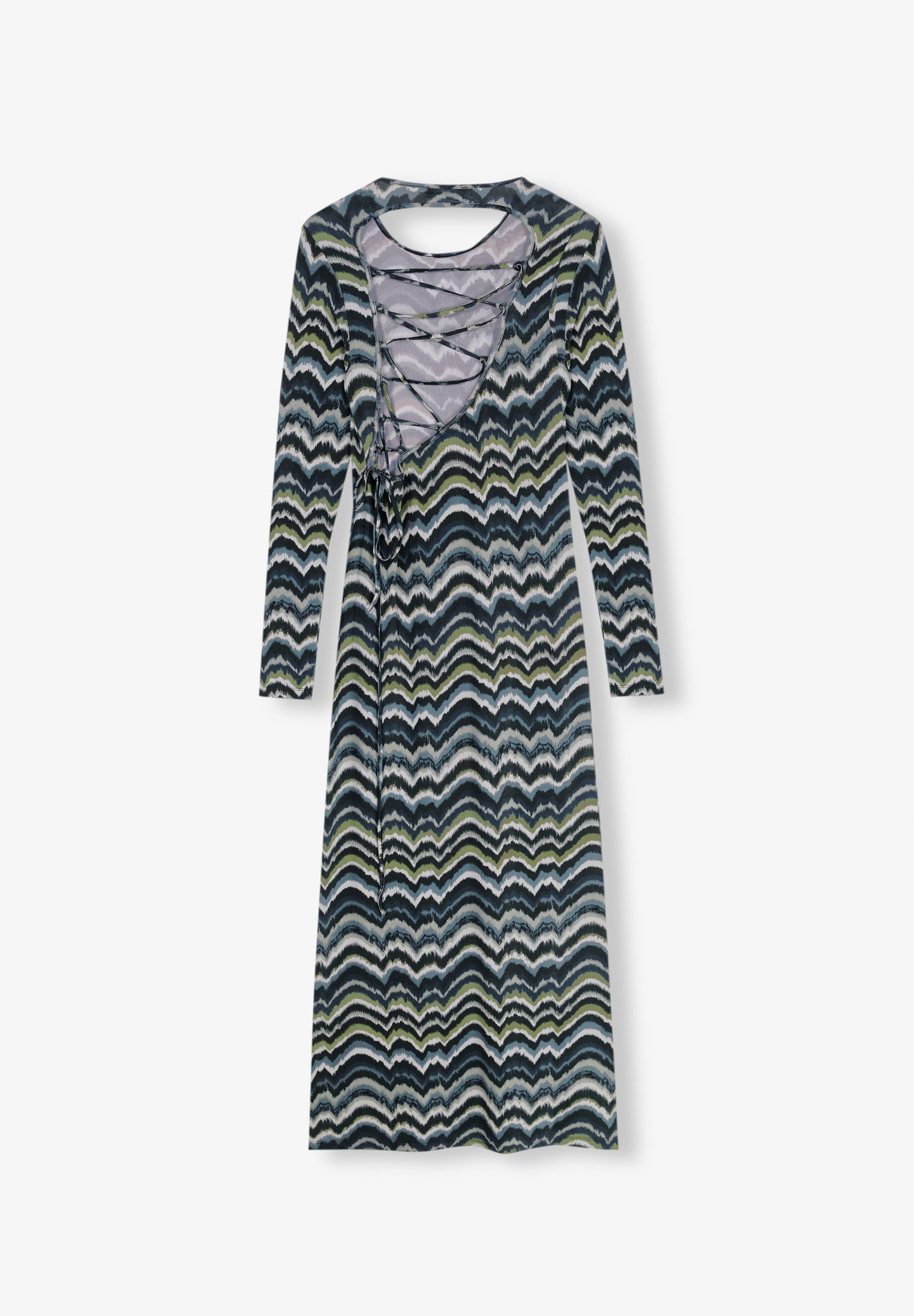 MIDI DRESS WITH BACK VENT