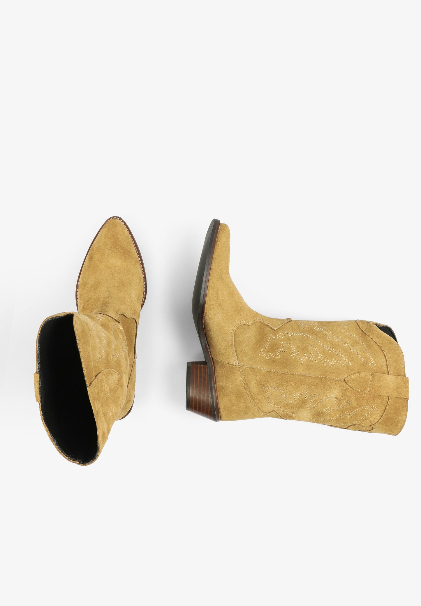 SUEDE COWBOY BOOTS