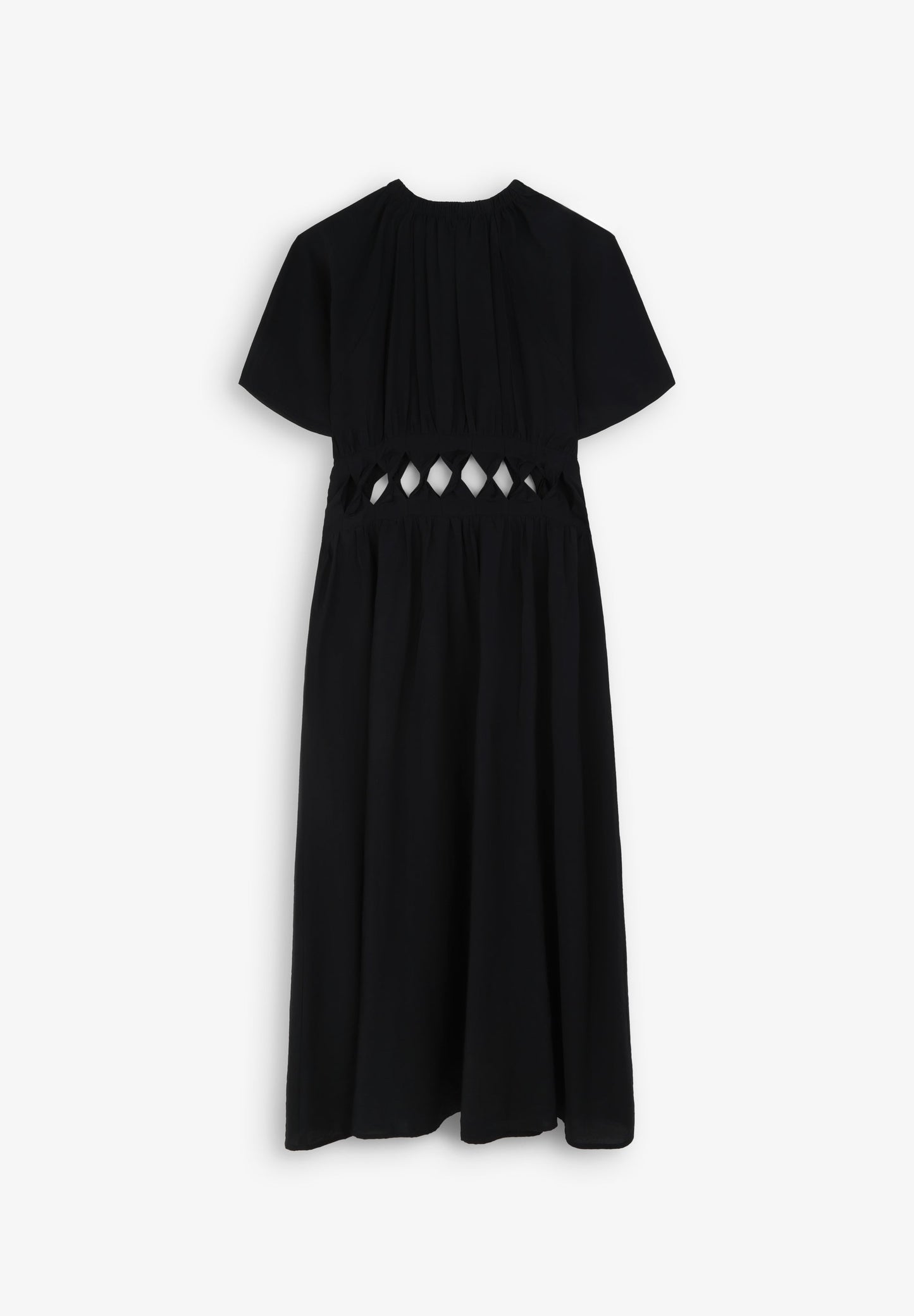 MIDI DRESS WITH WAIST OPENING