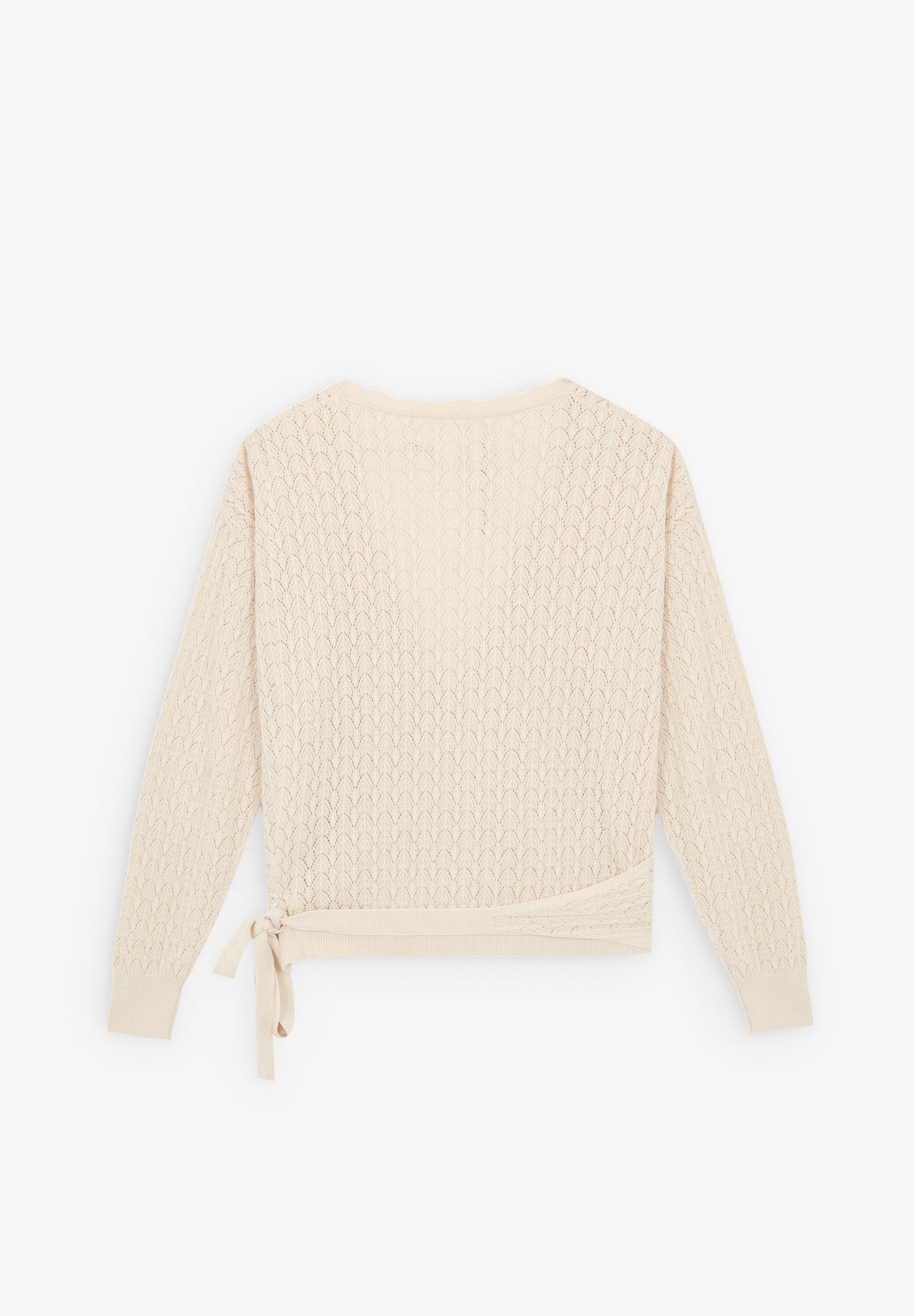 CROCHET CARDIGAN WITH BOW