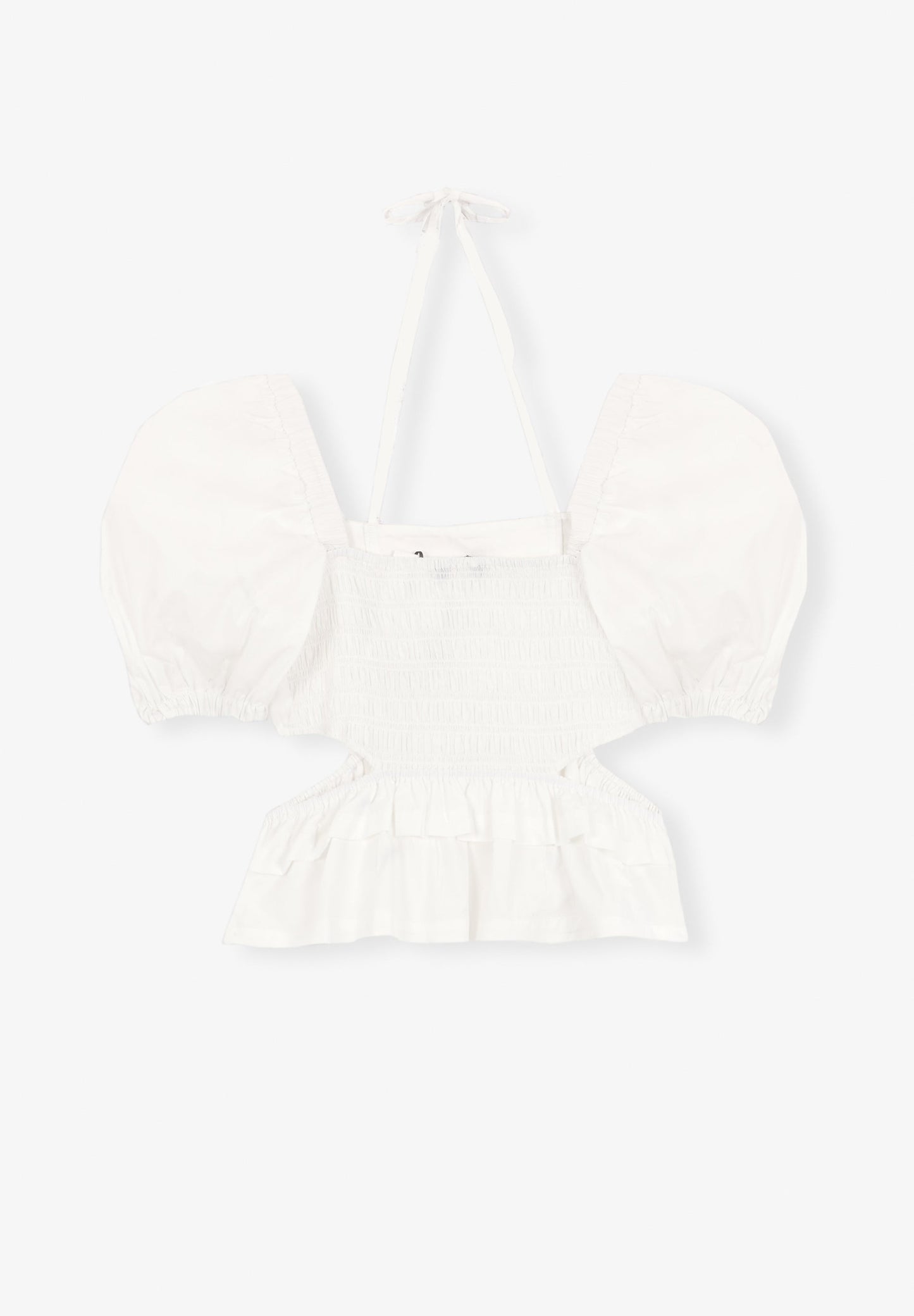 POPLIN TOP WITH OPENINGS