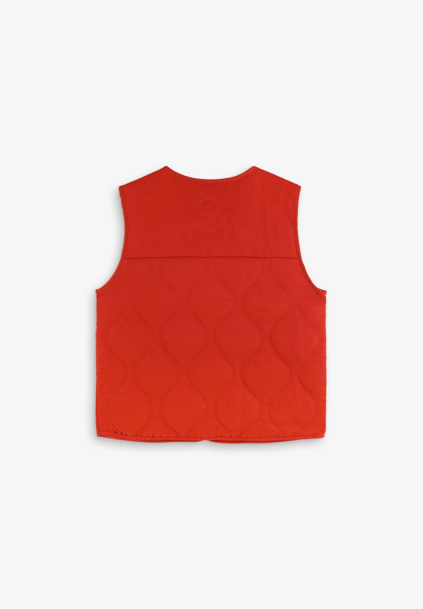 PUFFER VEST WITH ROUND COLLAR