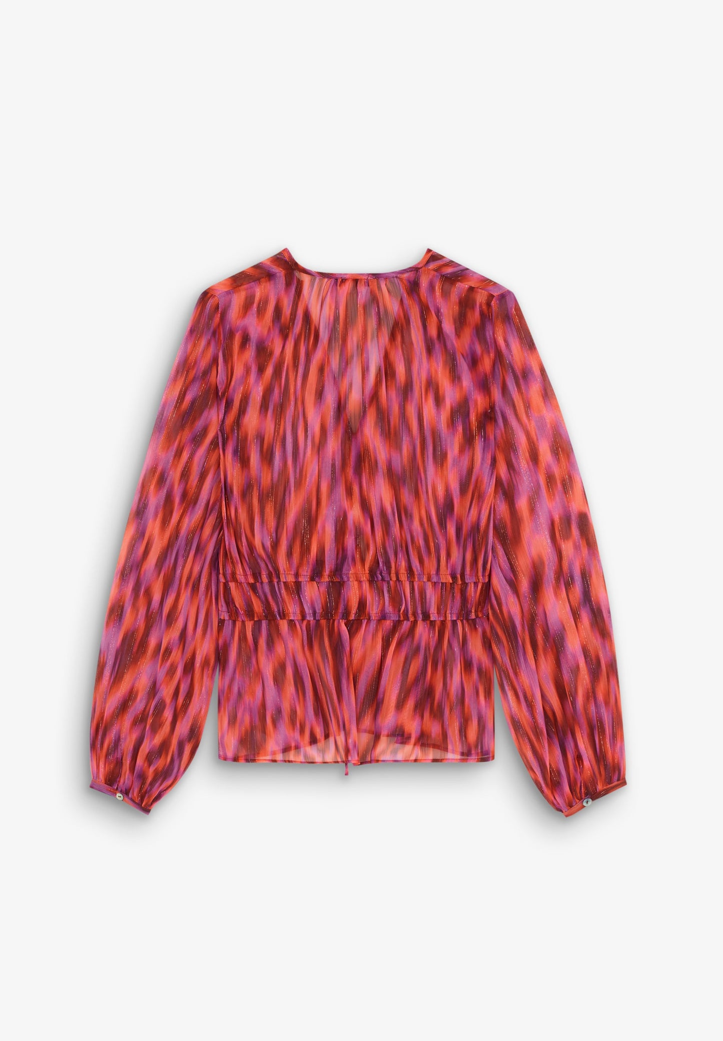 PRINTED BLOUSE WITH LUREX