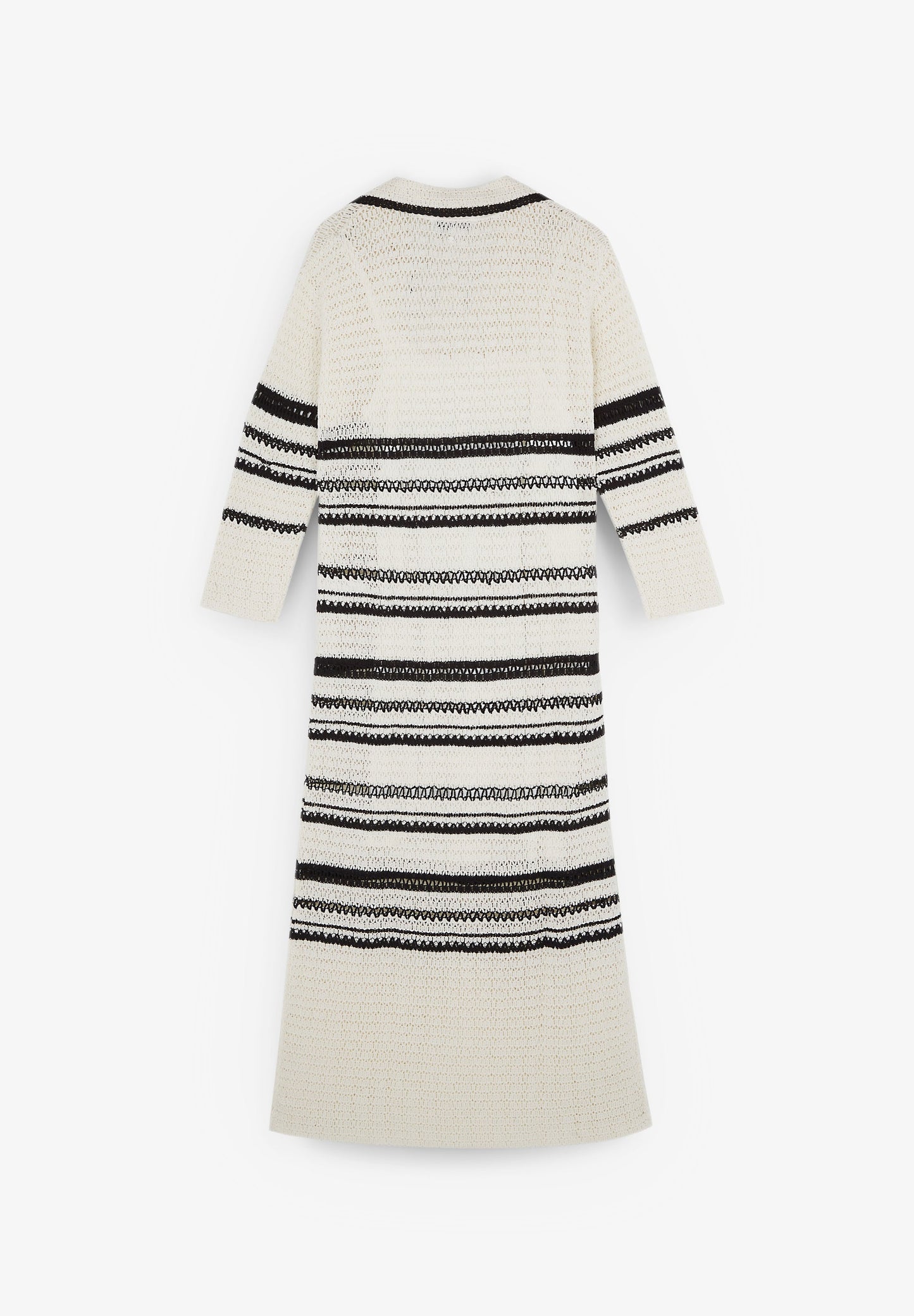 CROCHET POLO NECK DRESS