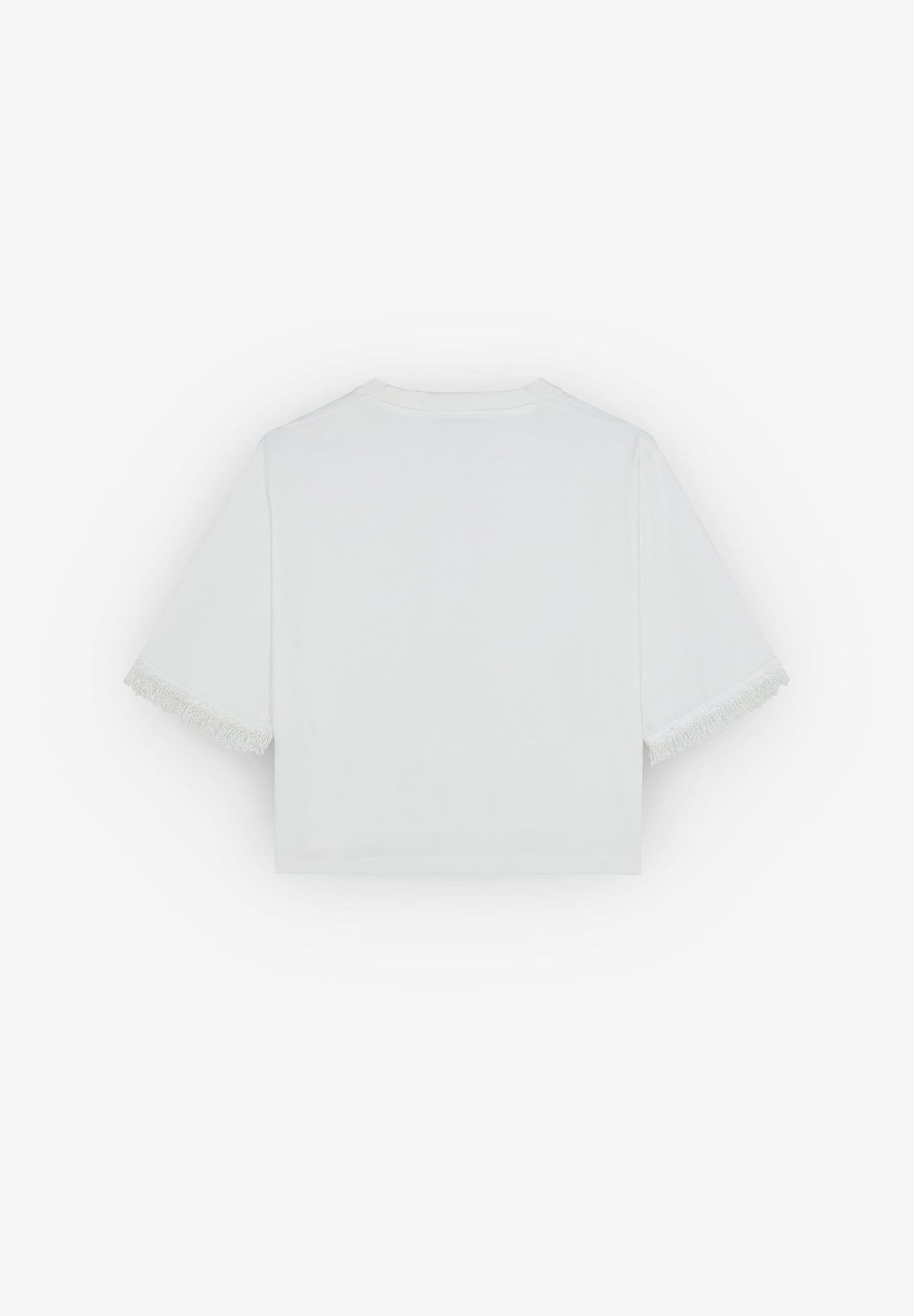 BEADED FRINGED T-SHIRT