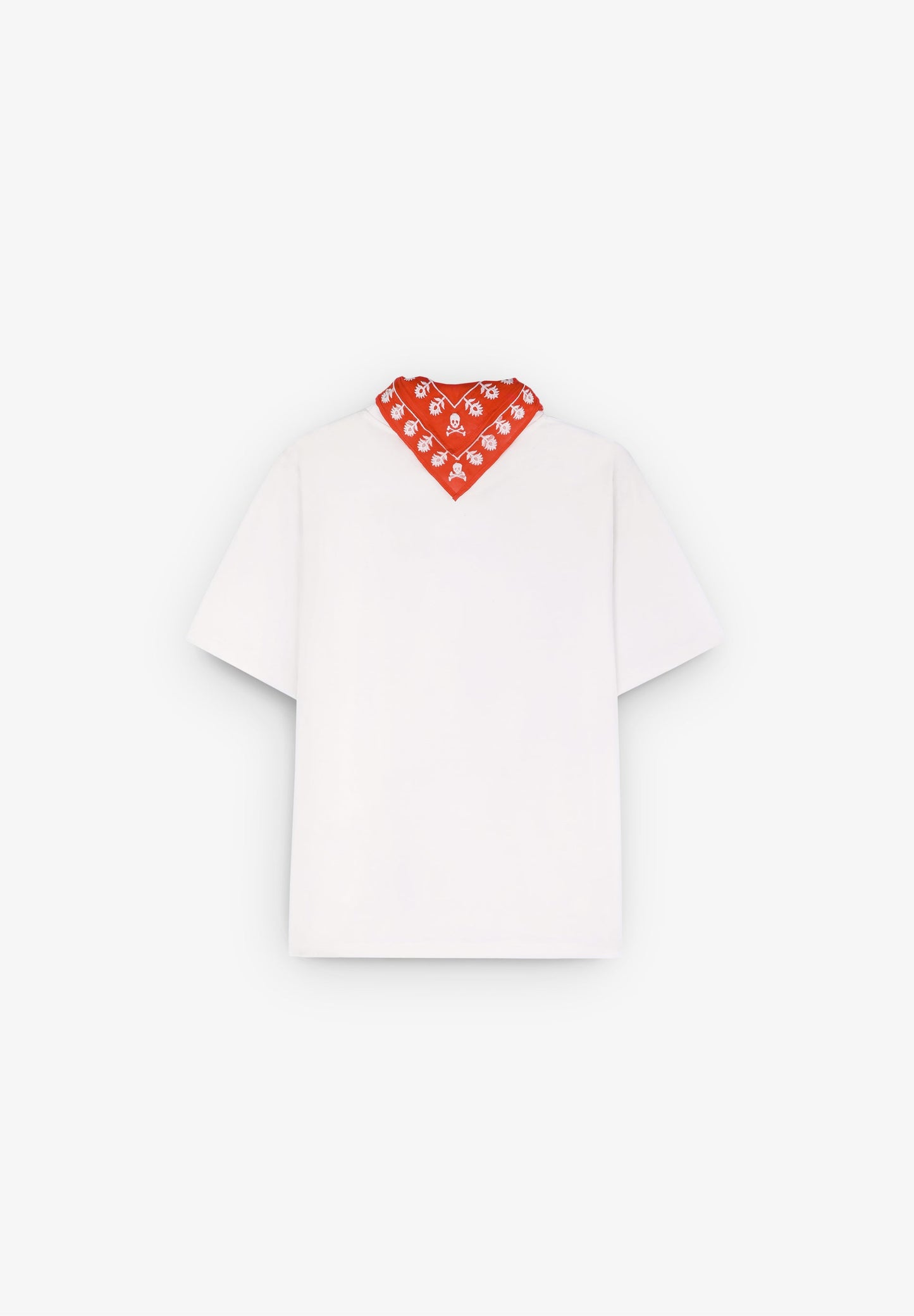 T-SHIRT WITH NECKERCHIEF DETAIL