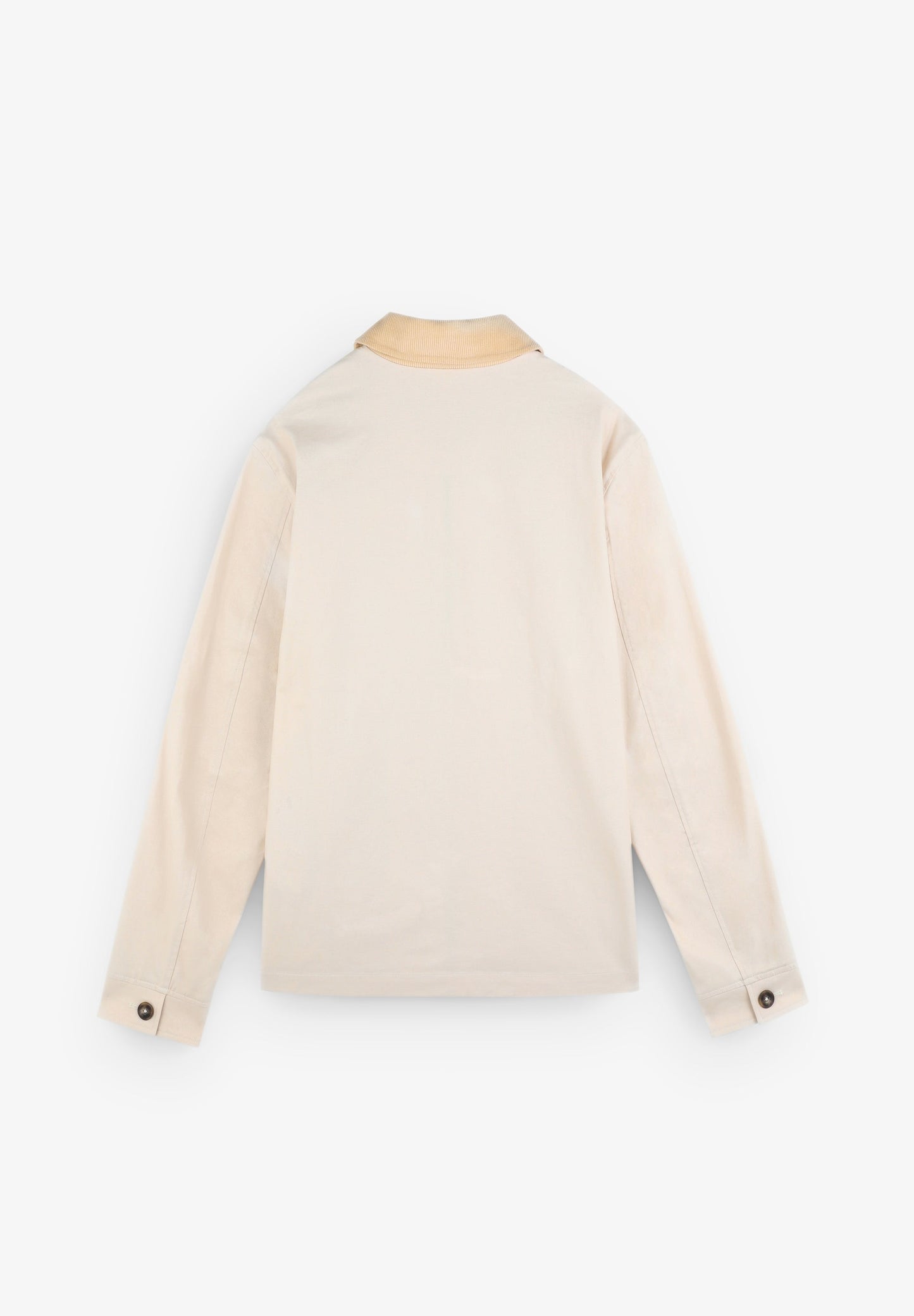 CANVAS CARDIGAN WITH CORDUROY COLLAR