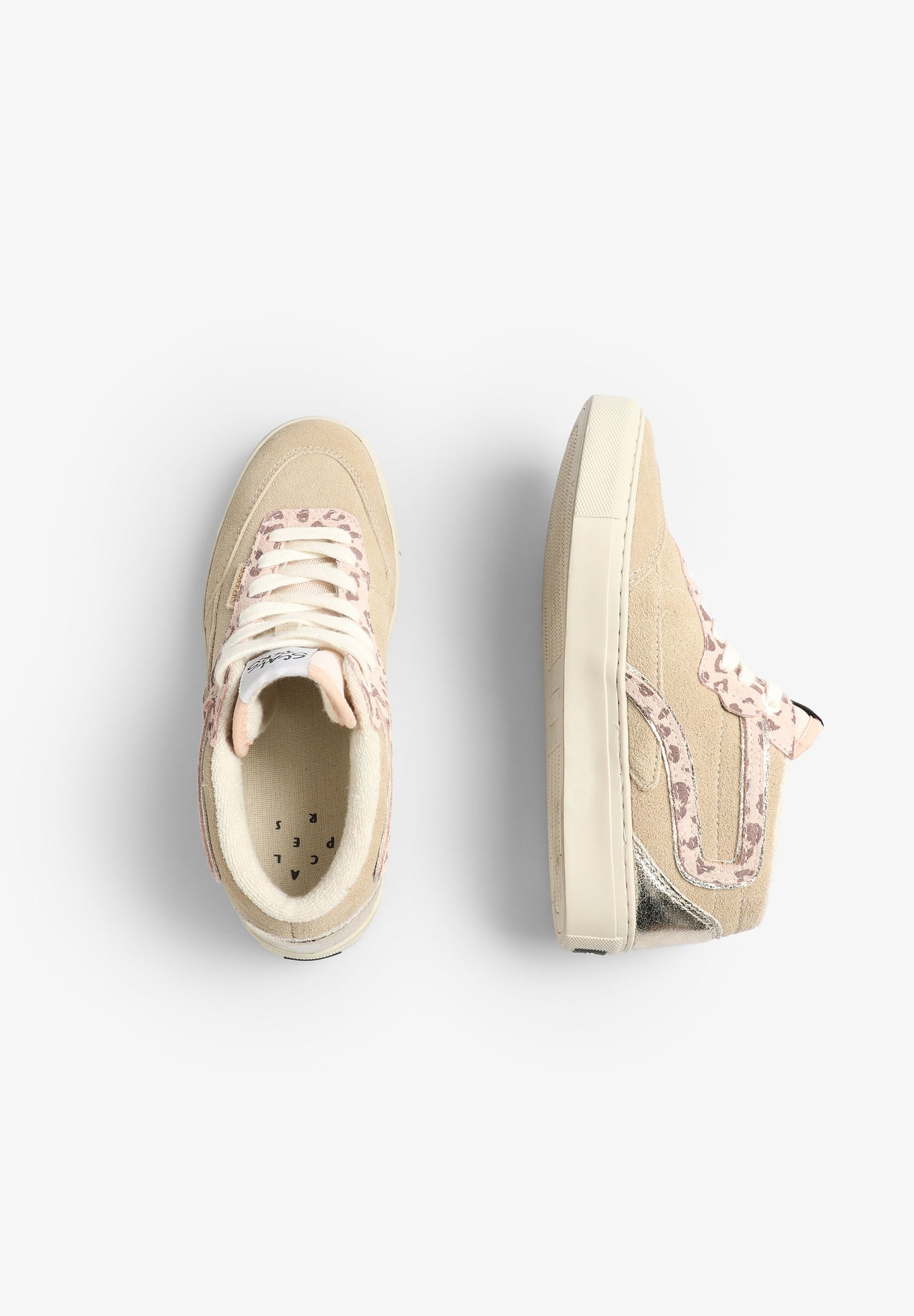 ANIMAL PRINT SNEAKERS WITH METALLIC DETAIL