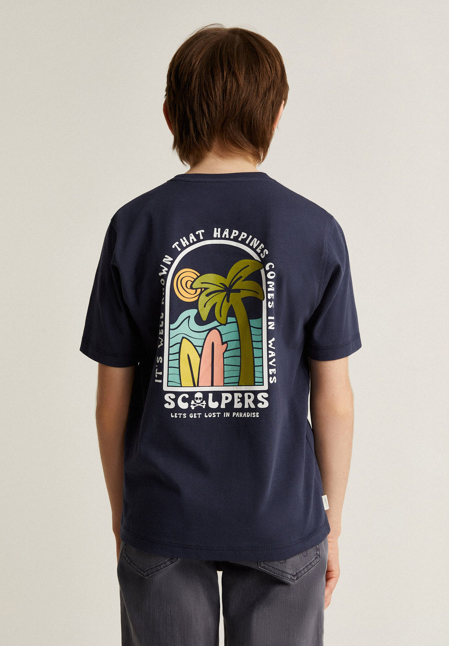 T-SHIRT WITH PRINT ON THE BACK