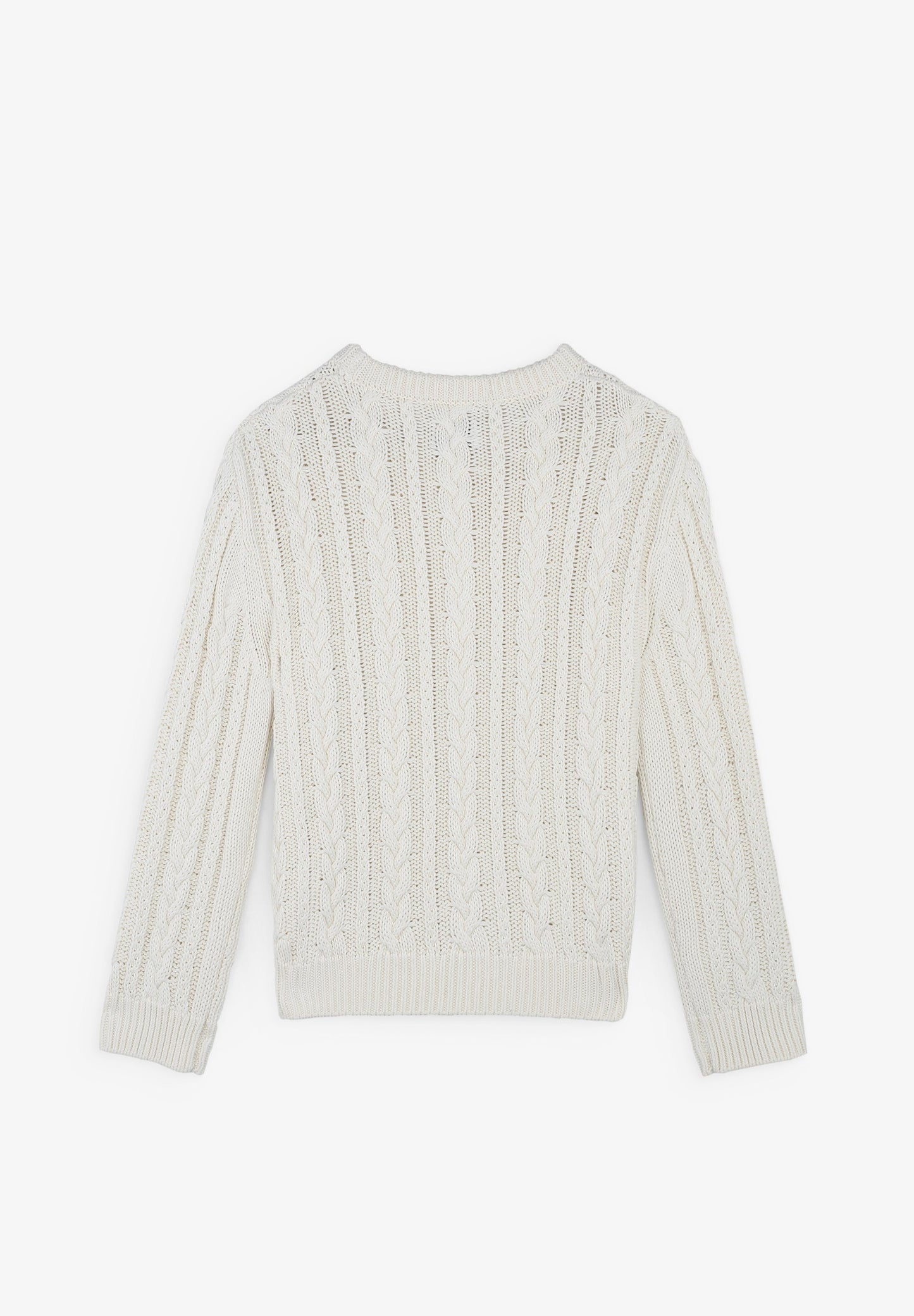 CABLE-KNIT SWEATER