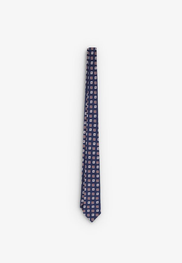 TIE WITH SQUARE DETAIL