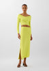 KNIT SKIRT WITH RHINESTONES