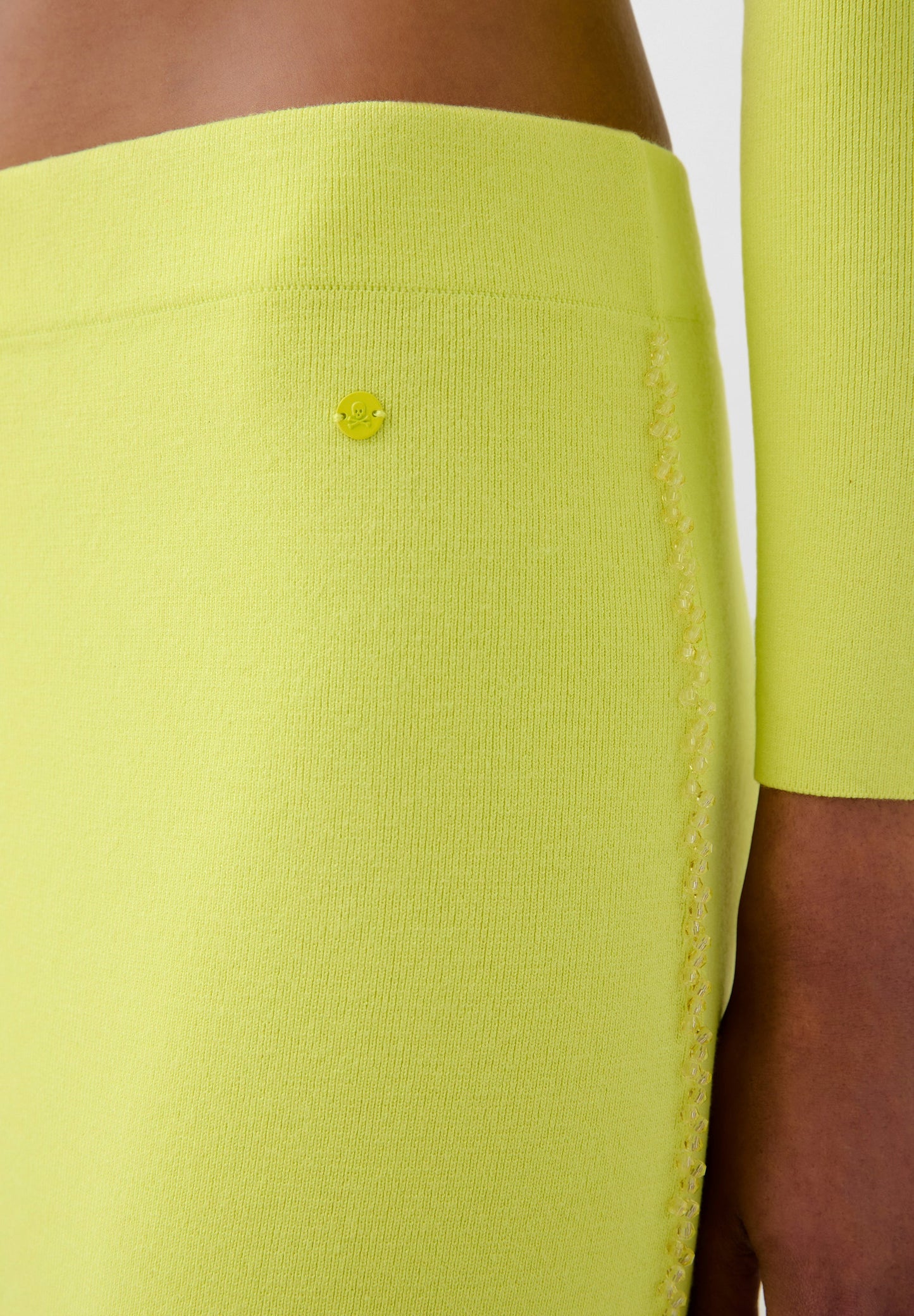 KNIT SKIRT WITH RHINESTONES