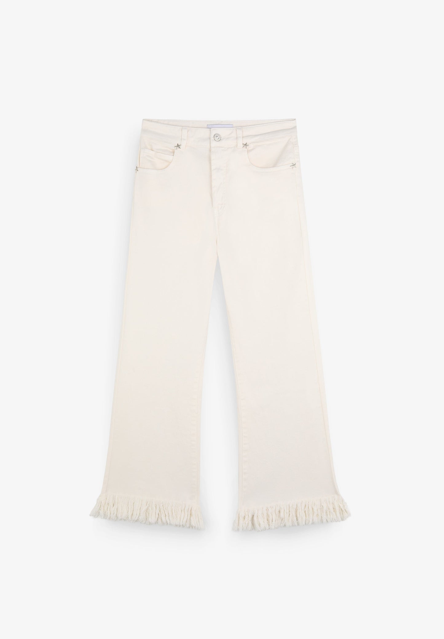 JEANS WITH FRAYED HEM