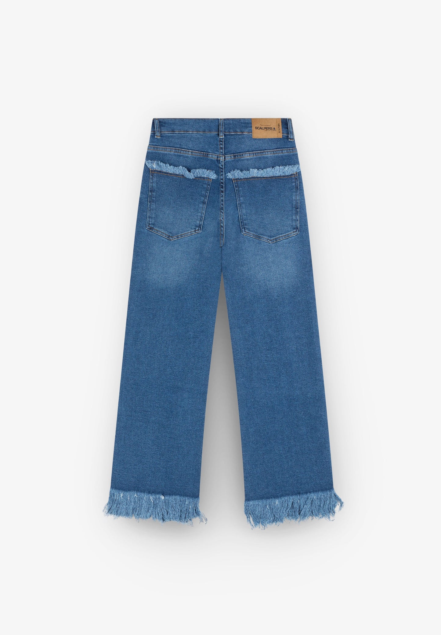 JEANS WITH FRAYED HEM