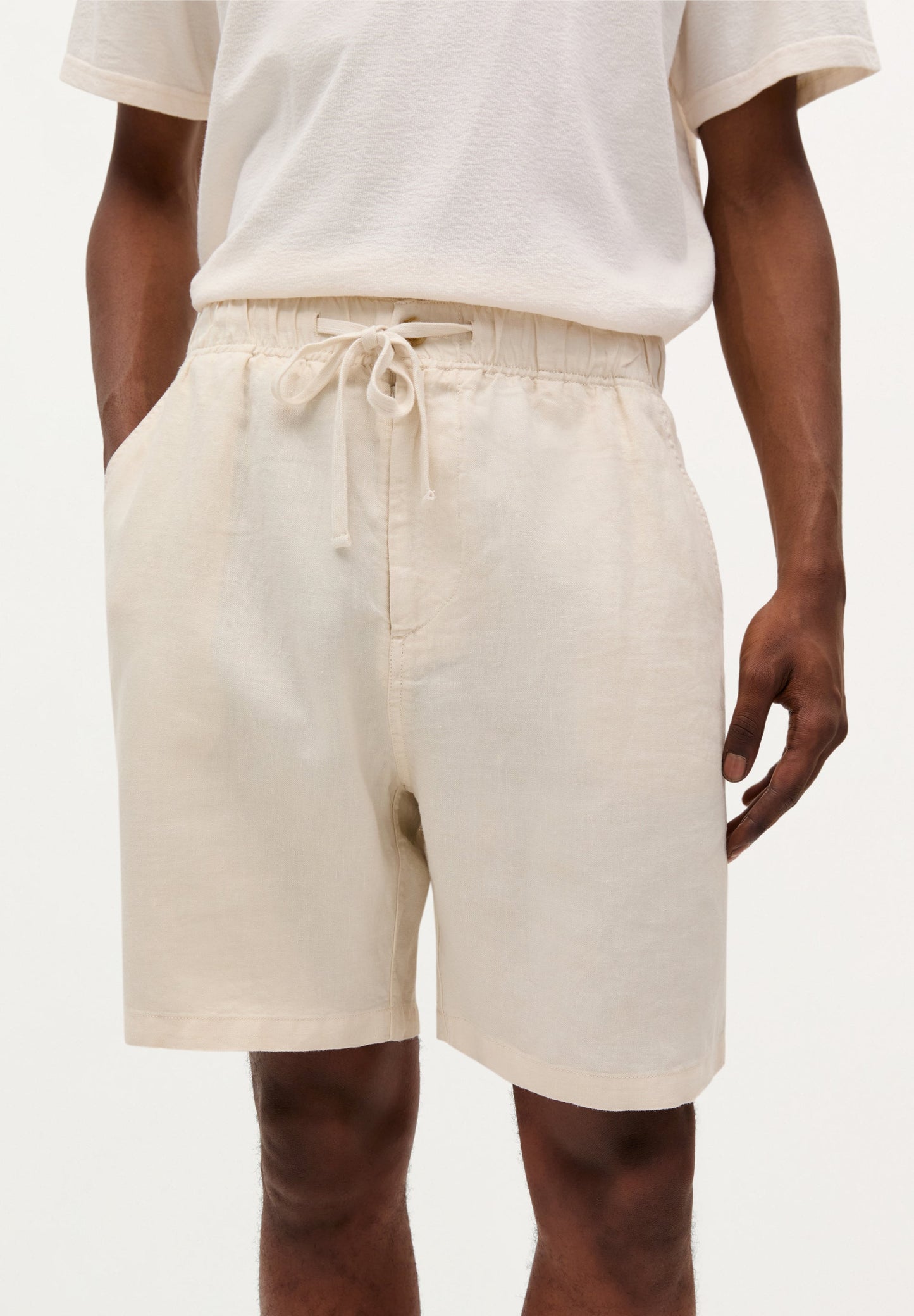 100% LINEN BERMUDA SHORTS