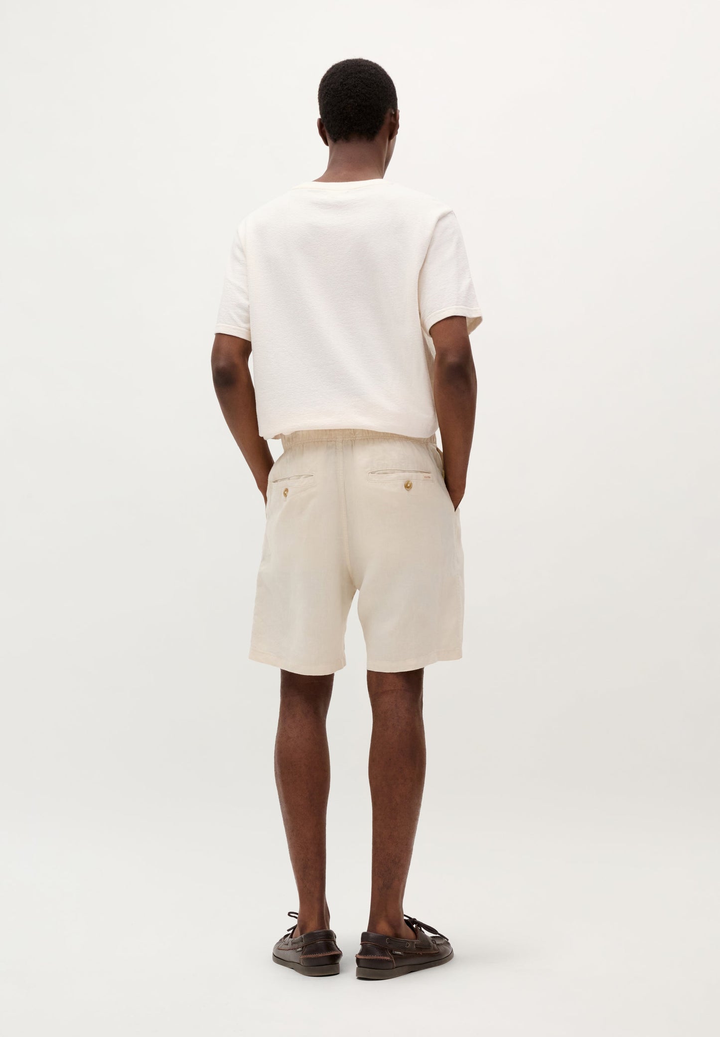 100% LINEN BERMUDA SHORTS