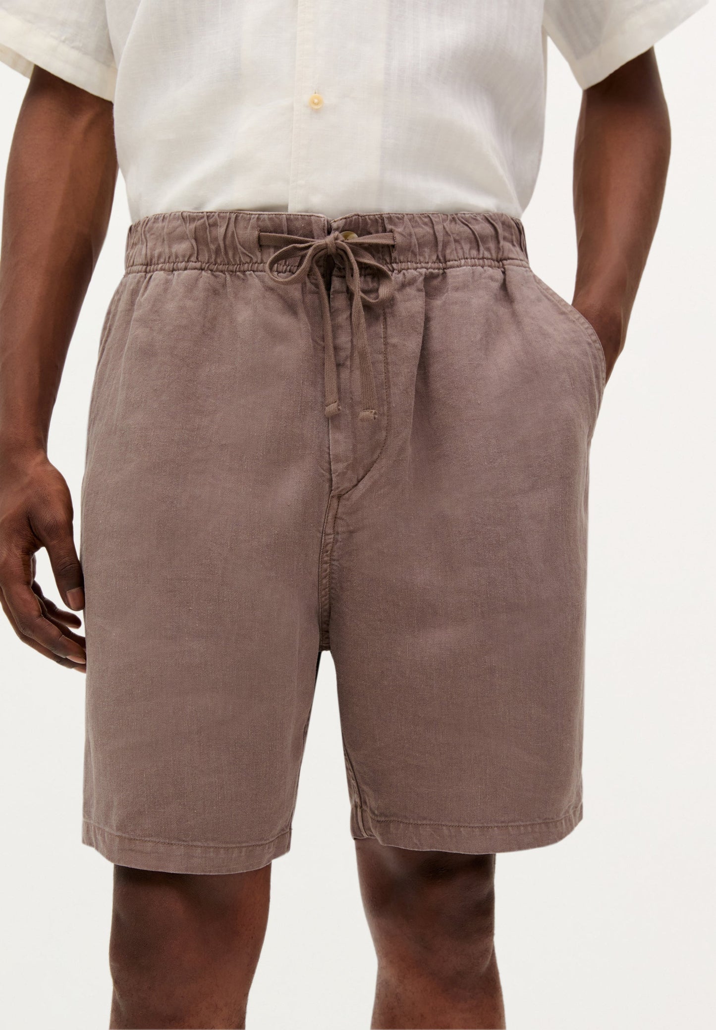 100% LINEN BERMUDA SHORTS