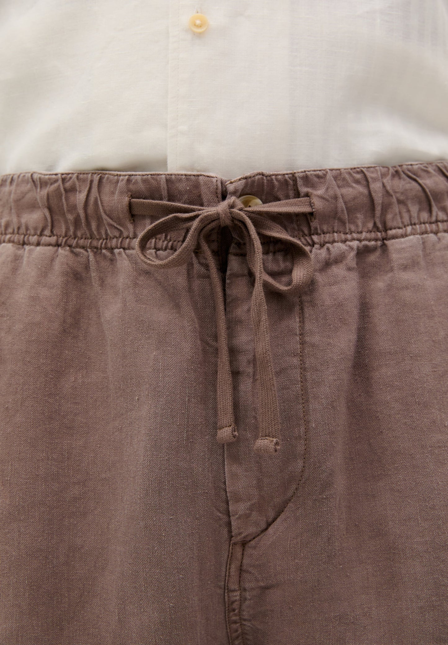 100% LINEN BERMUDA SHORTS
